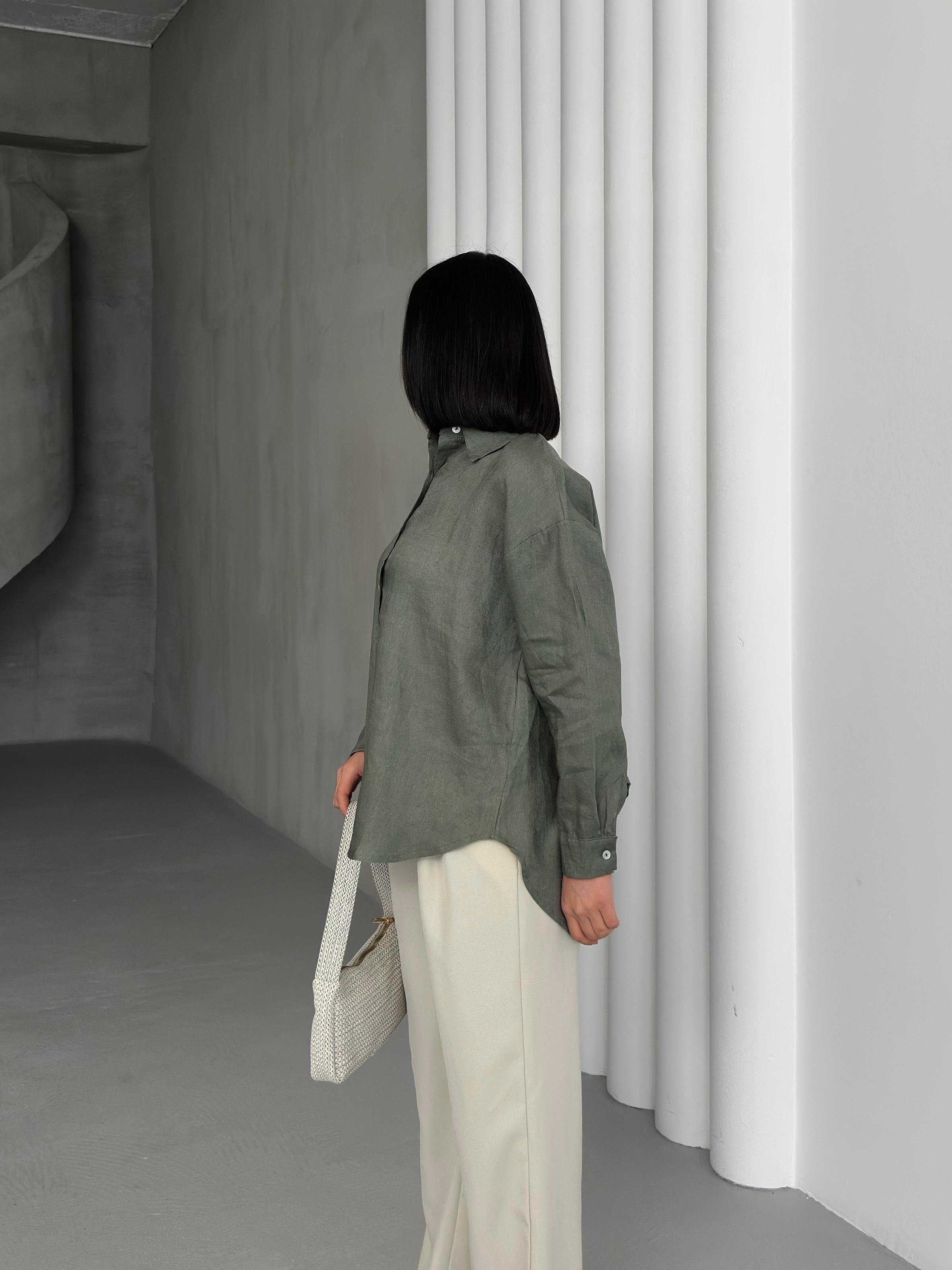 Keten Oversize Gömlek