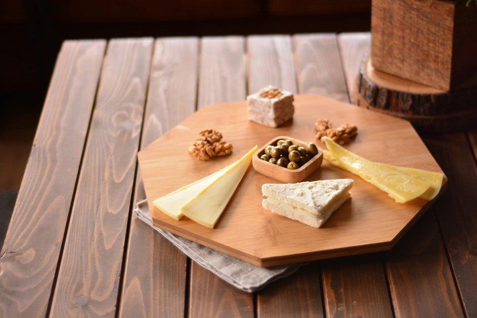 Poly Dönen Sekizgen Servis Tabağı