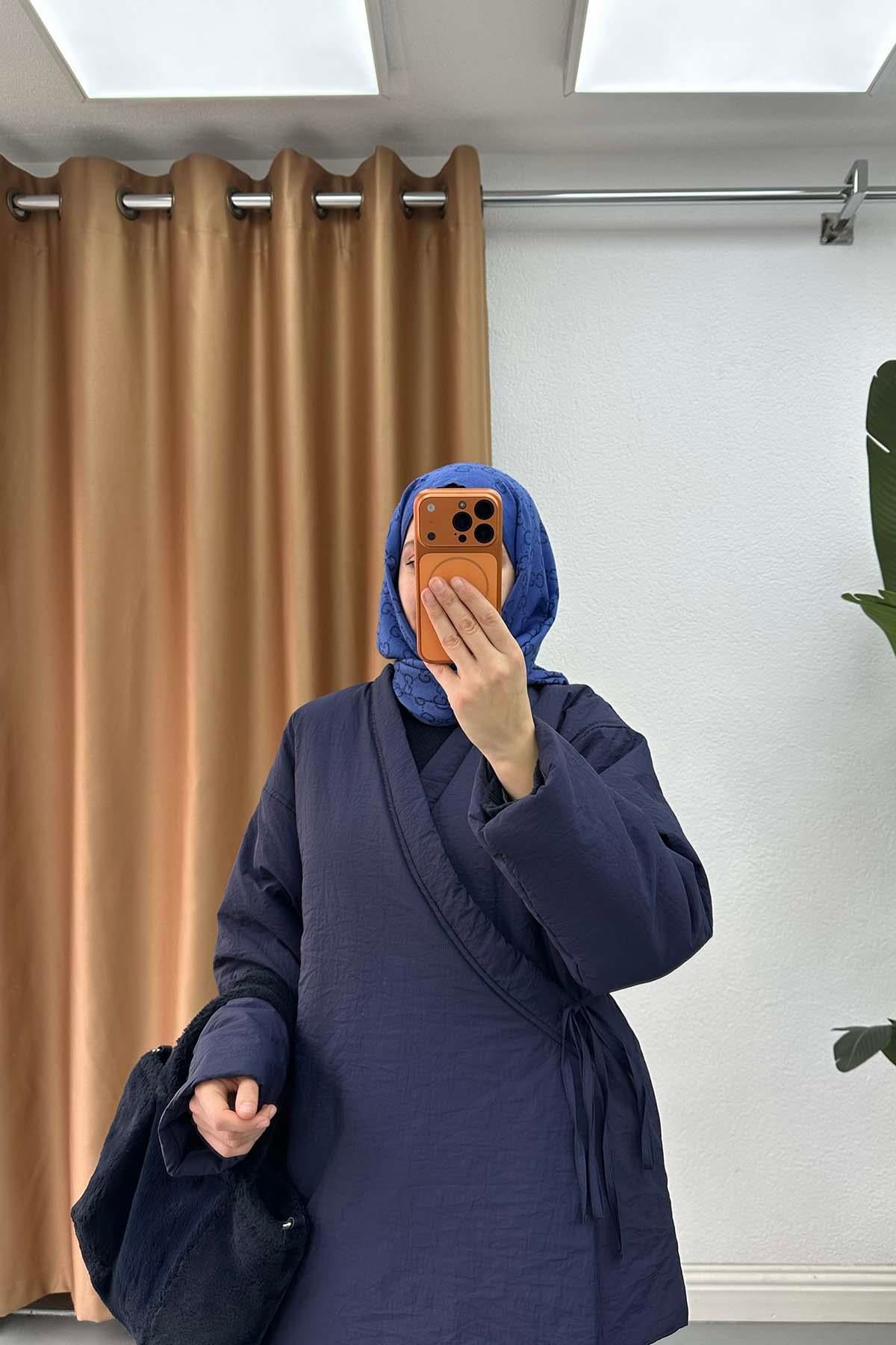 Anvelop Şişme Mont Lacivert