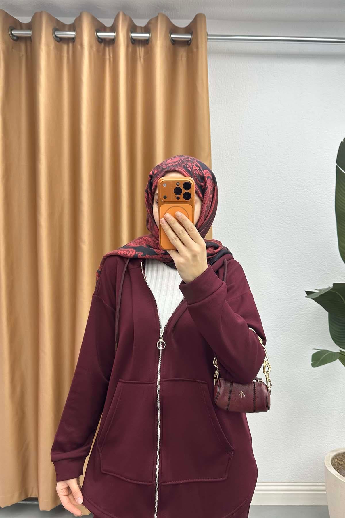 Arkası Uzun Şardonlu Oysh Takım Bordo