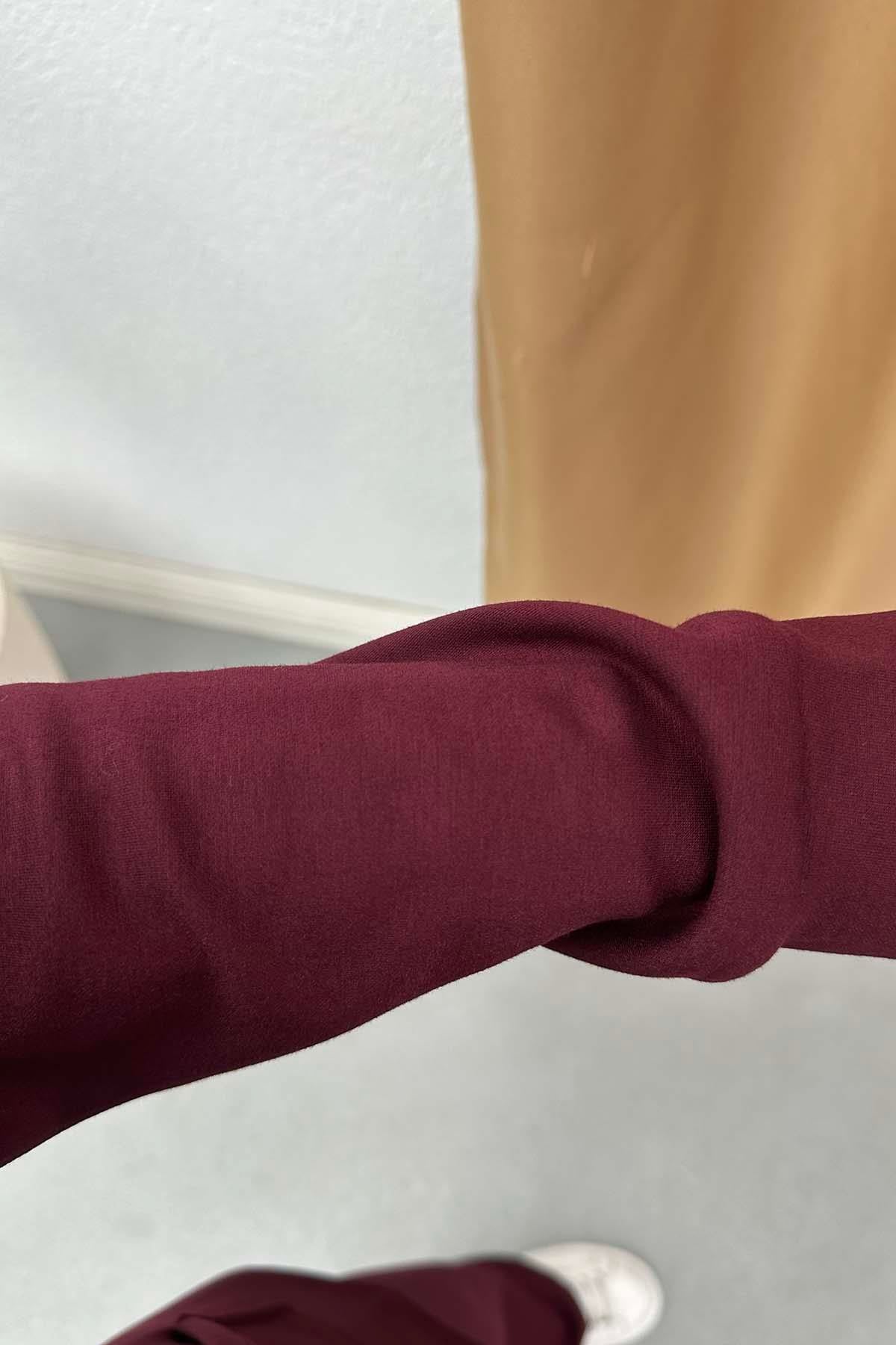 Arkası Uzun Şardonlu Oysh Takım Bordo