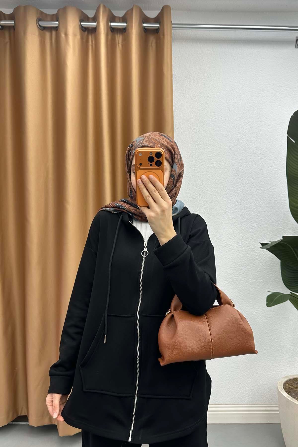 Arkası Uzun Şardonlu Oysh Takım Siyah