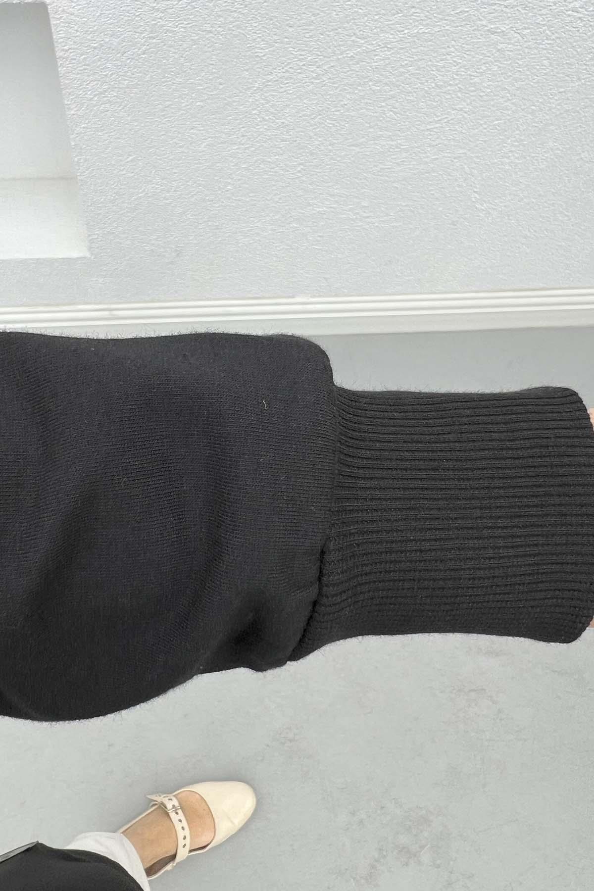 Armalı Sweatshirt Siyah