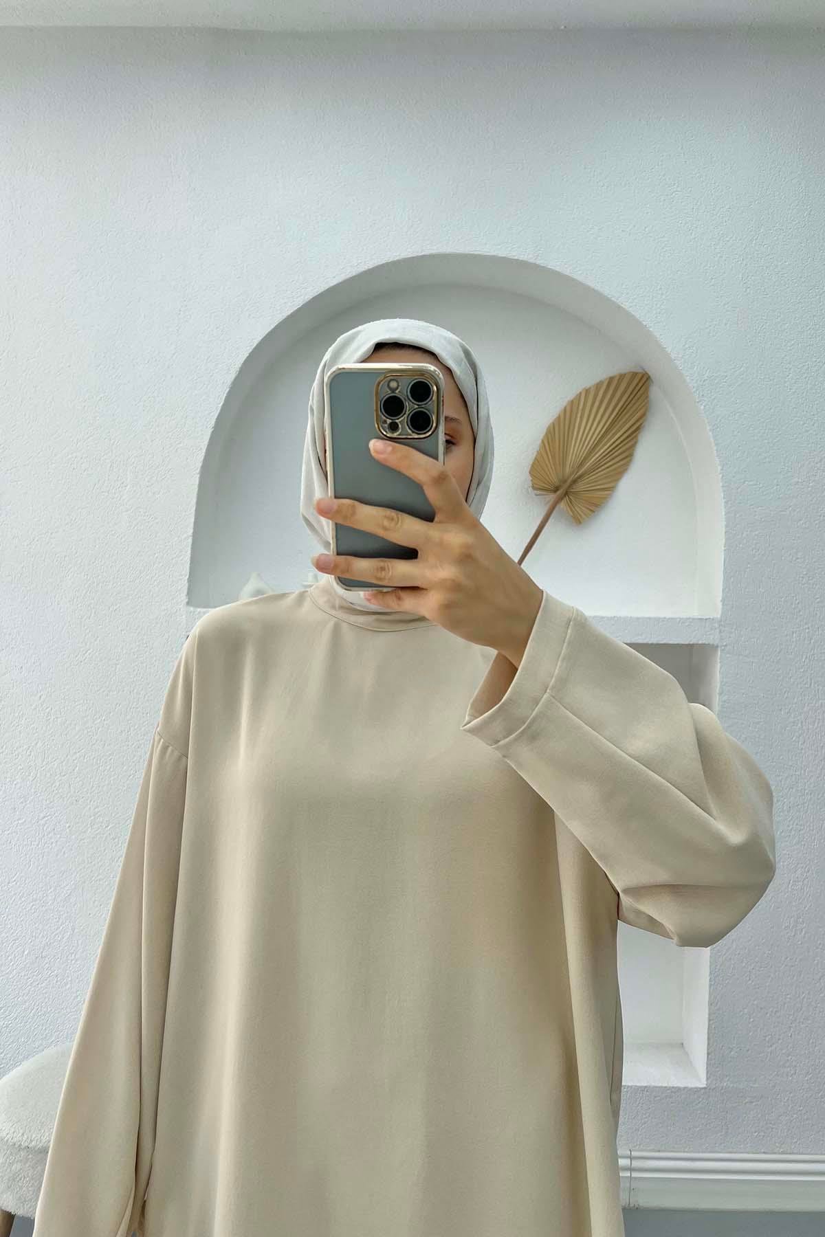 Armalı Tunik Takım Bej