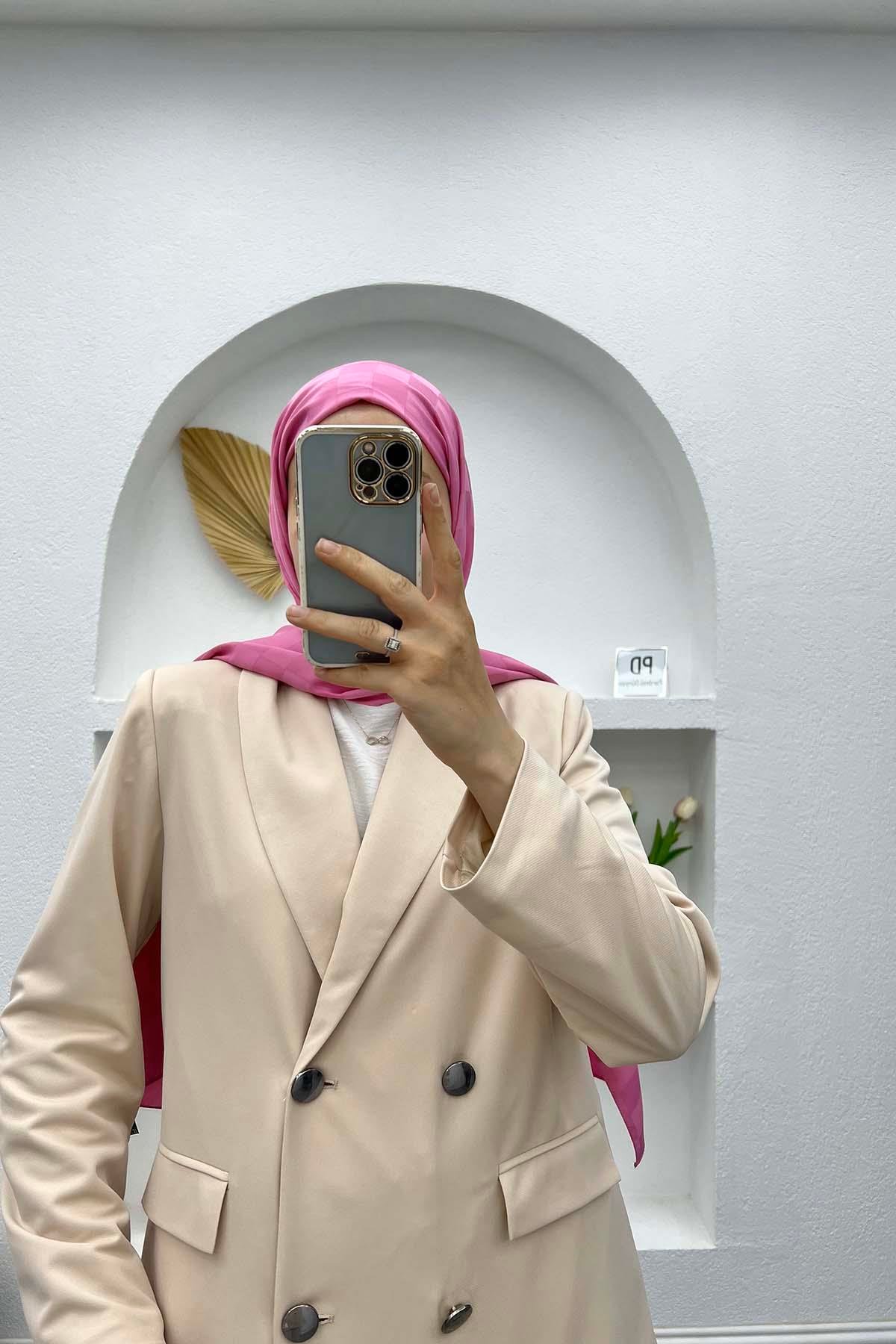 Astarlı Blazer Ceket Ekru
