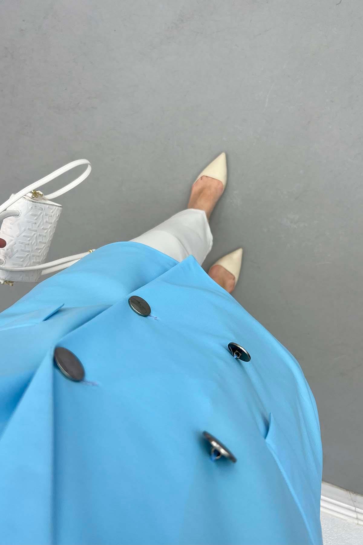 Astarlı Blazer Ceket Mavi