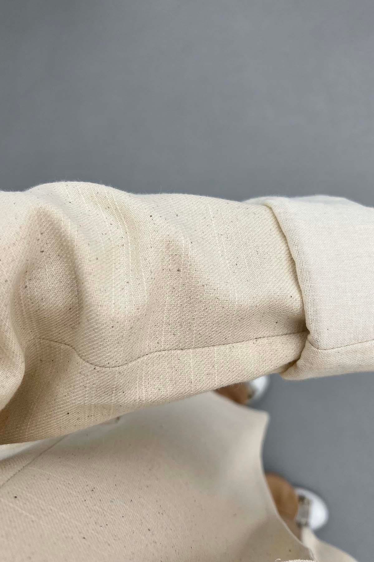 Astarlı Cotton Ceket Bej