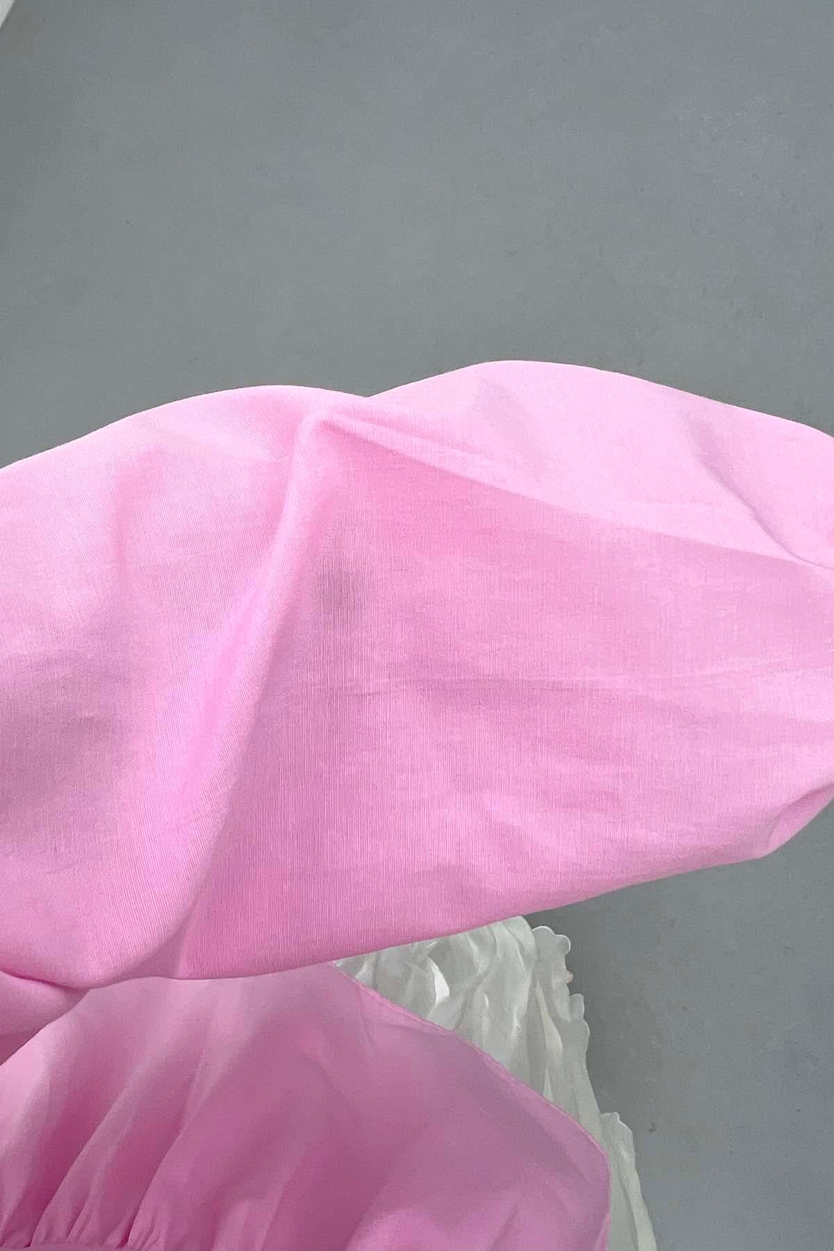 Bağlamalı Bluz Pembe