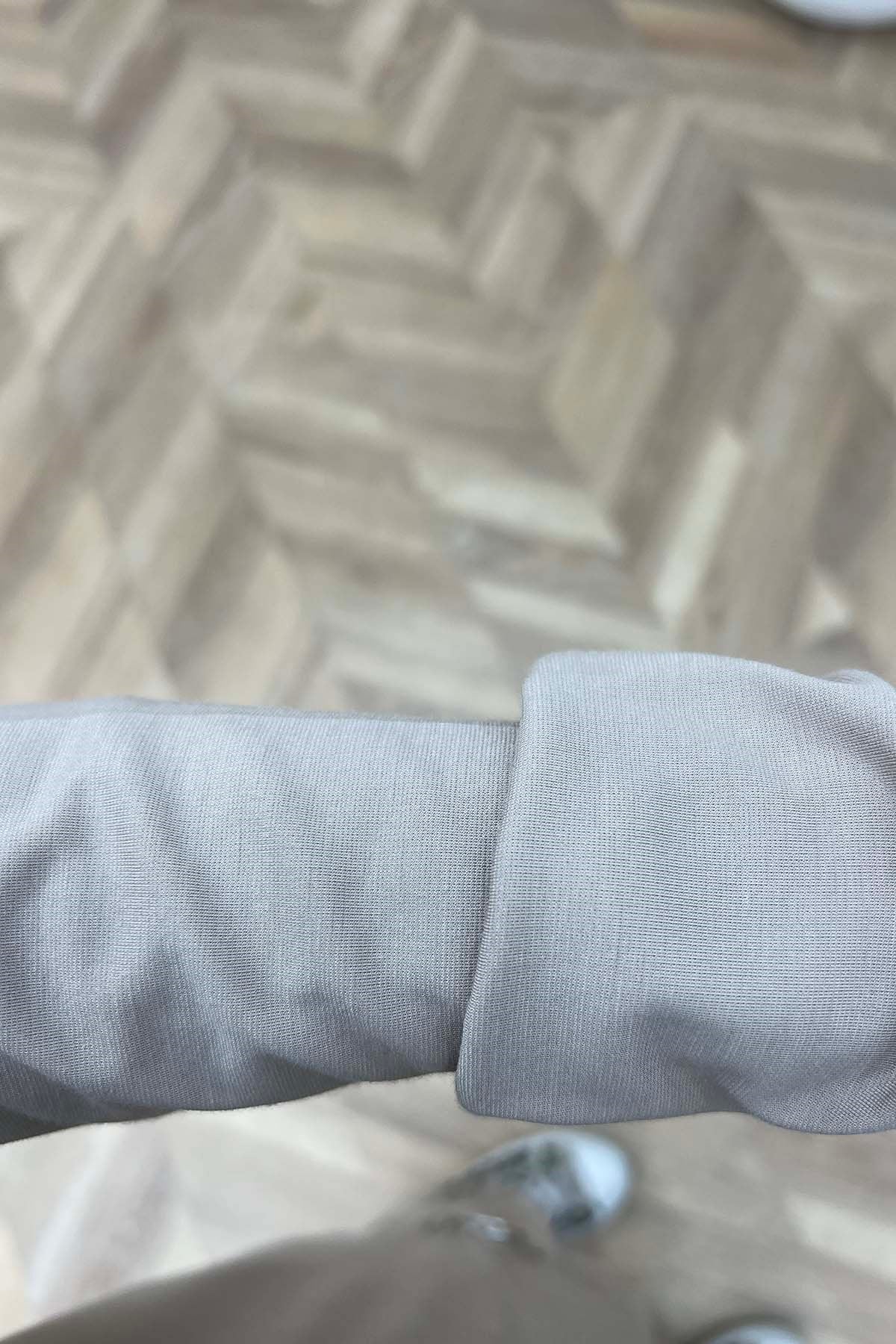 Balıkçı Yaka Casual Takım Bej