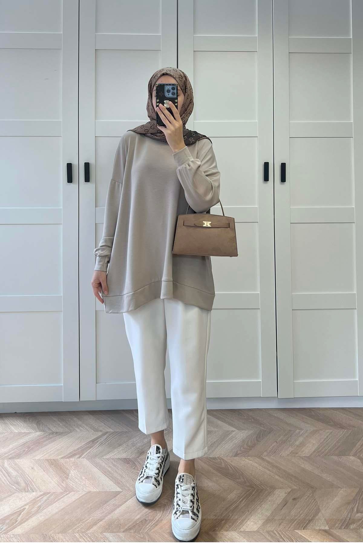 Basic Oysh Sweatshirt Bej