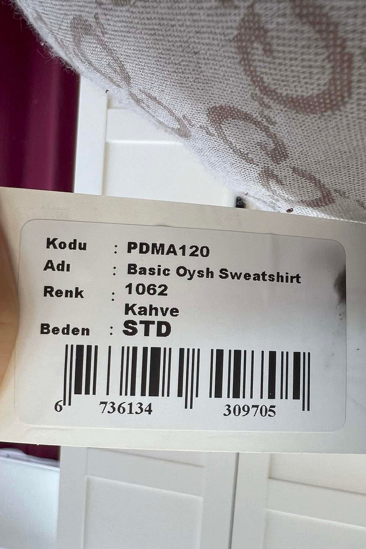 Basic Oysh Sweatshirt Kahve