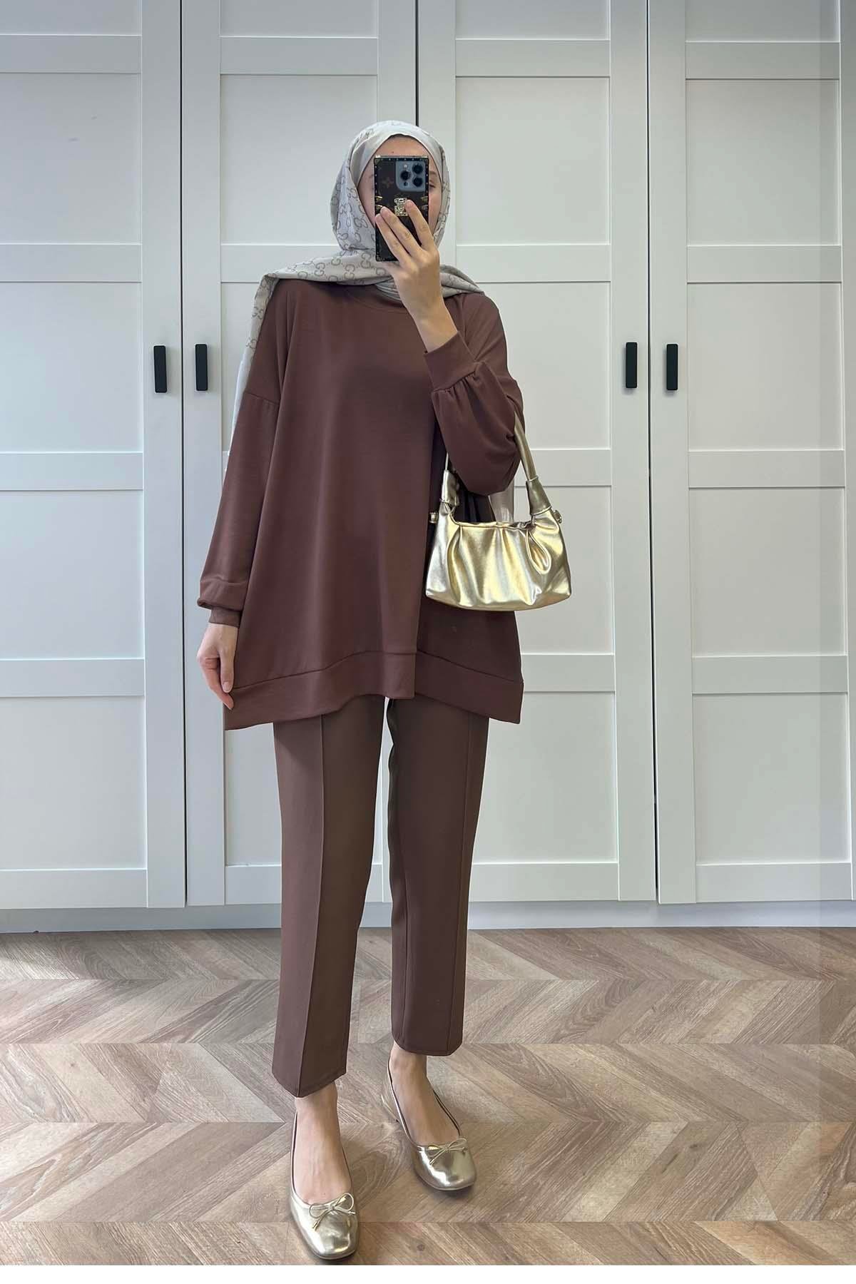 Basic Oysh Sweatshirt Kahve