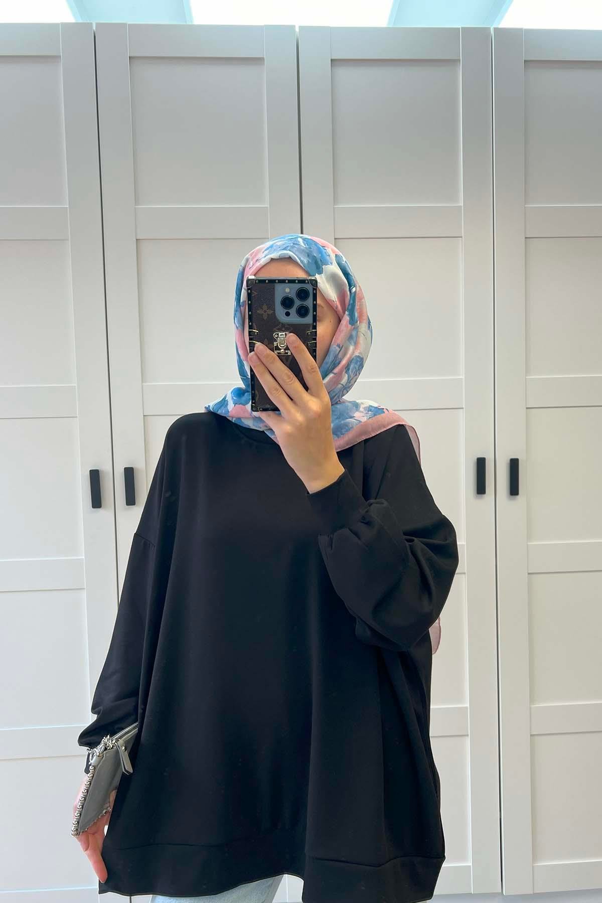 Basic Oysh Sweatshirt Siyah