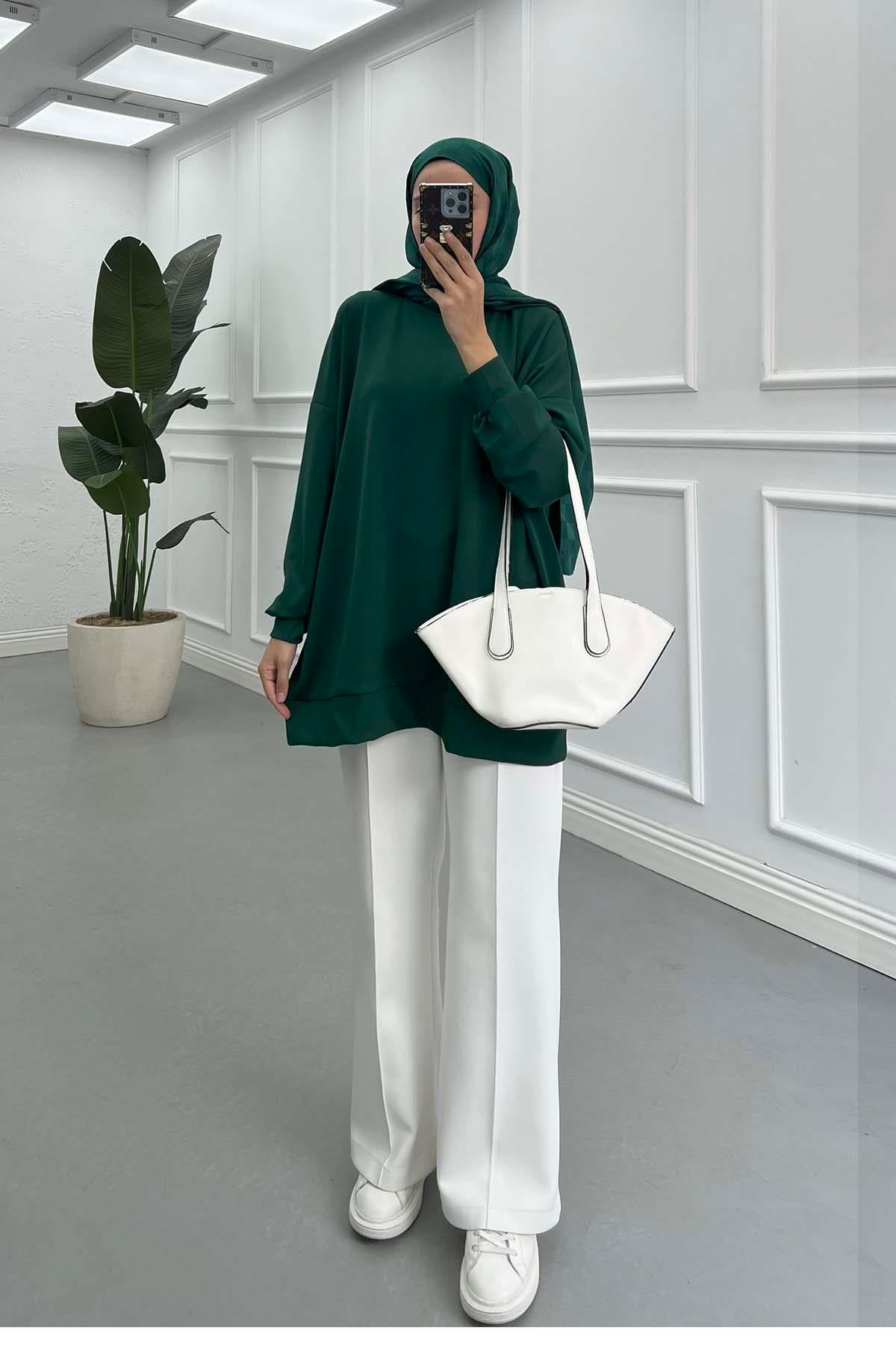 Basic Oysh Sweatshirt Zümrüt Yeşili