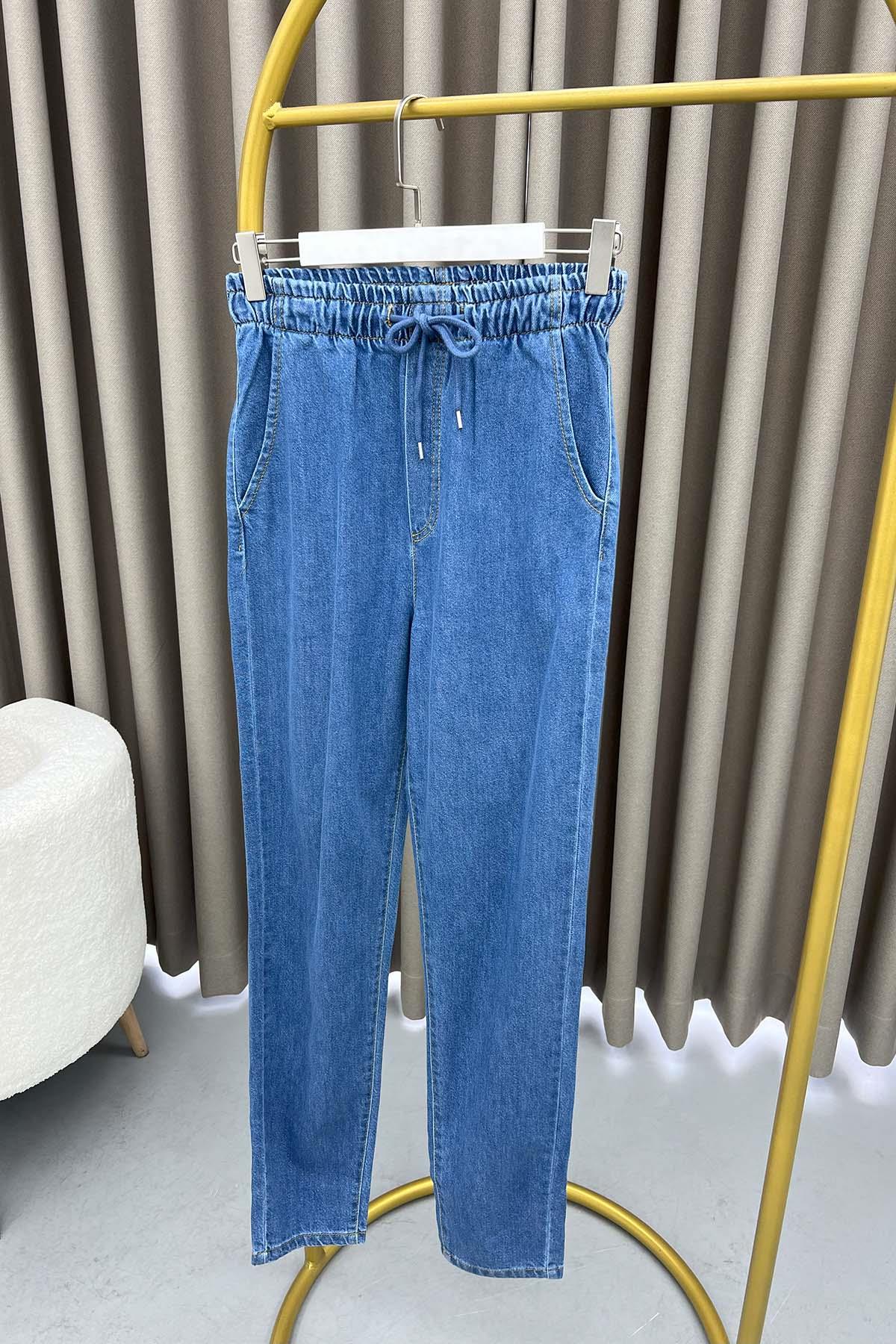 Bel Lastikli Kot Pantolon Lacivert