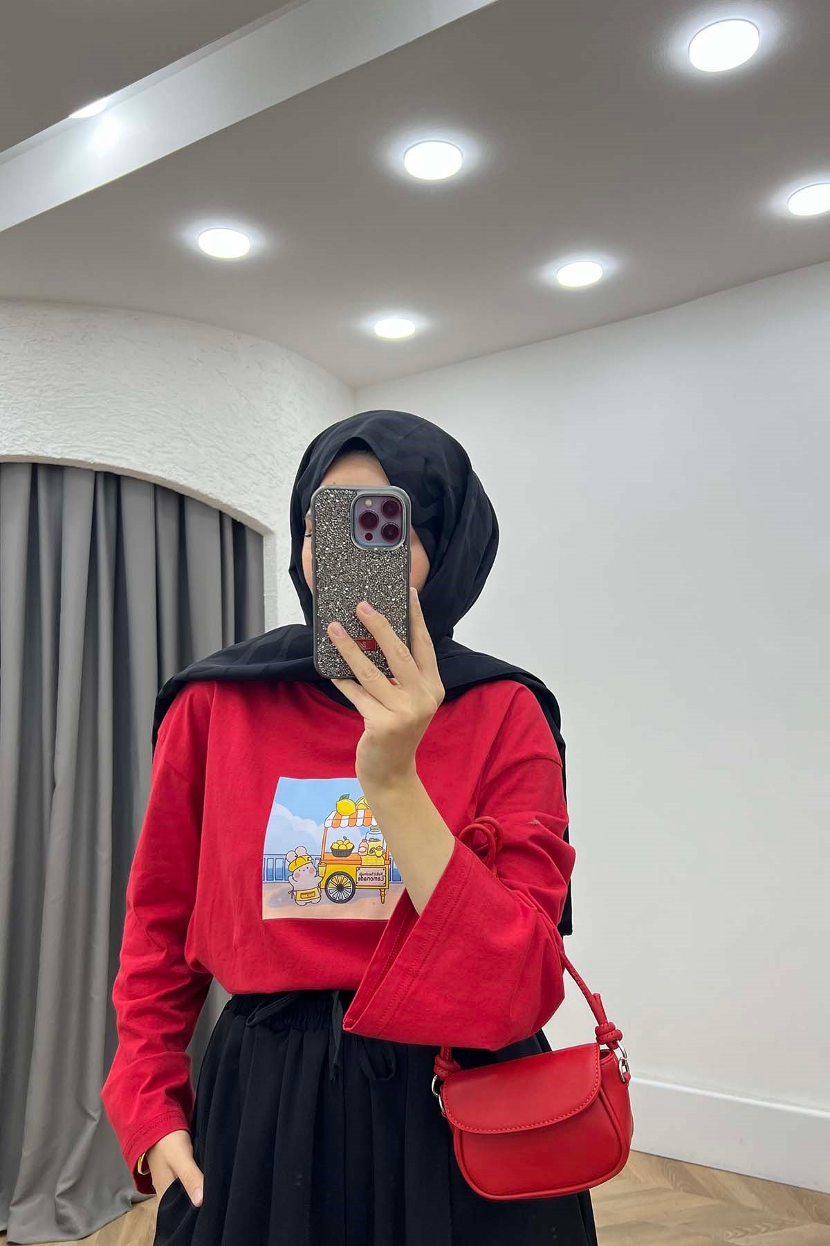Beli Lastikli Rahat Kalıp Pantalon Siyah