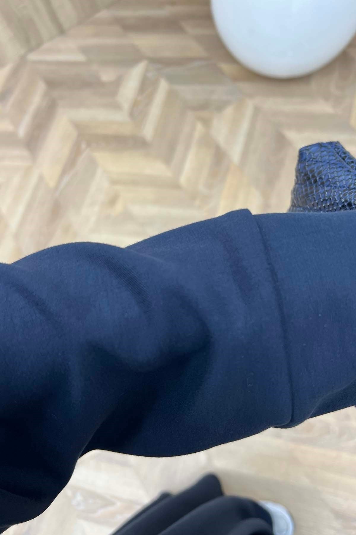 Bisiklet Yaka Oysh Günlük Takım Koyu Lacivert