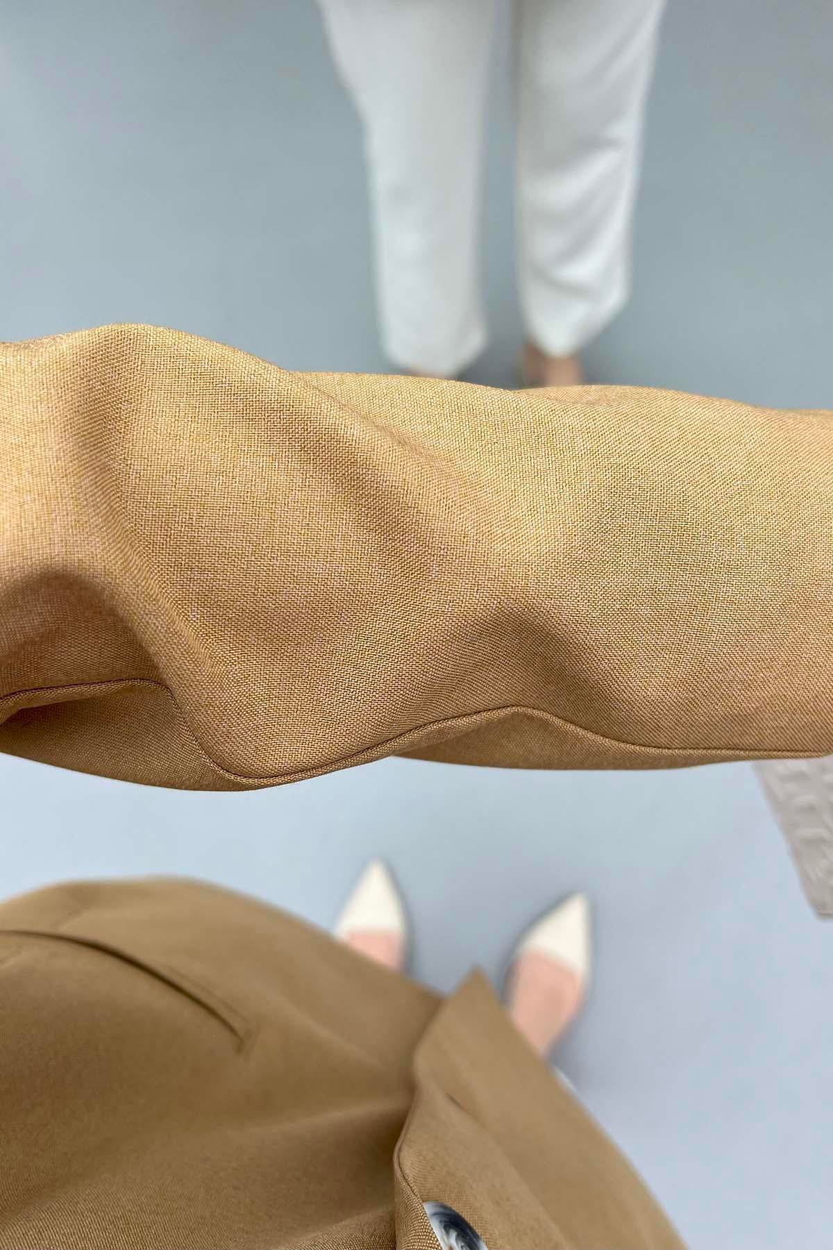 Blazer Ceket Camel
