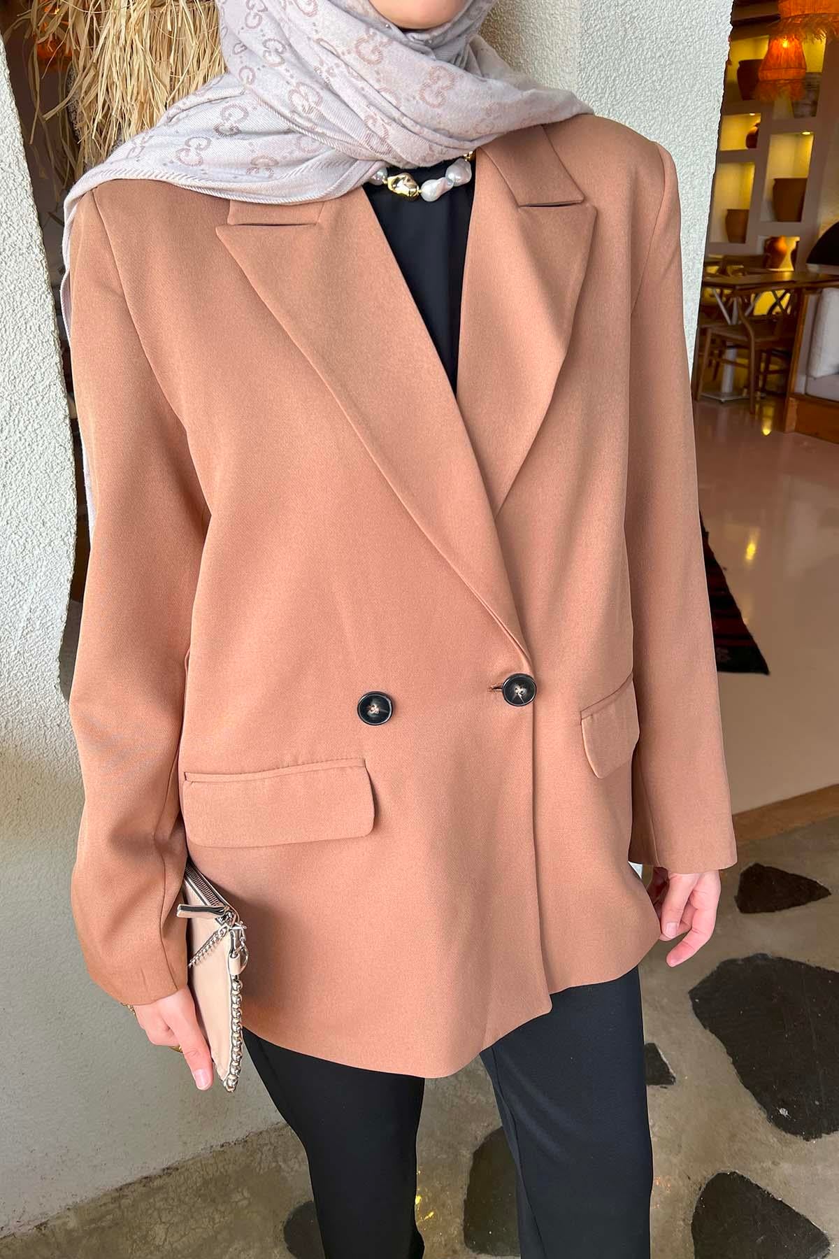 Blazer Ceket Kahve