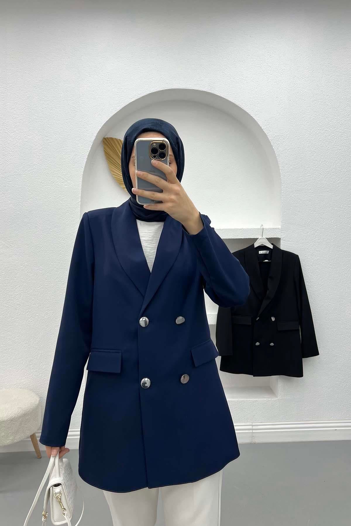Blazer Ceket Lacivert