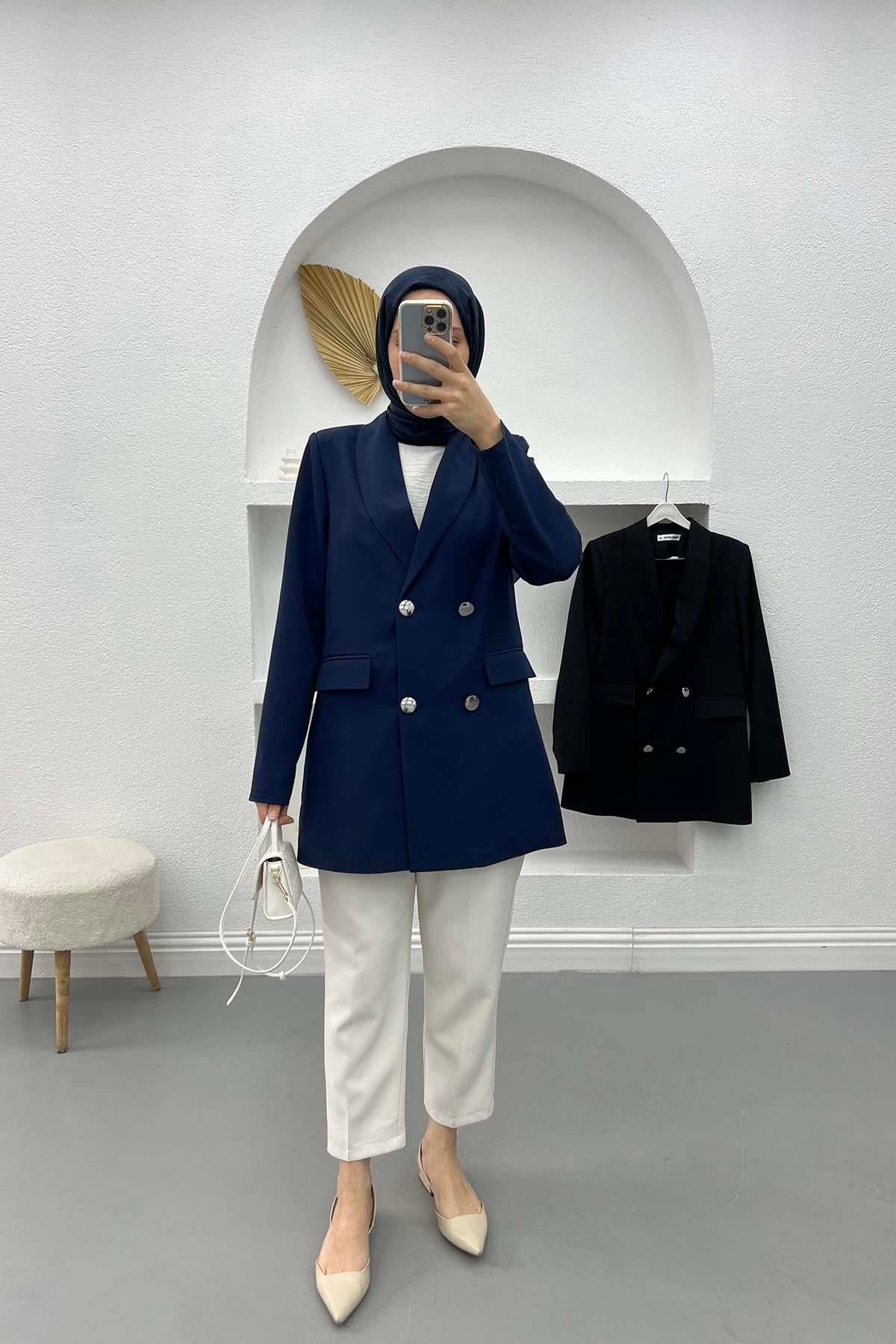Blazer Ceket Lacivert