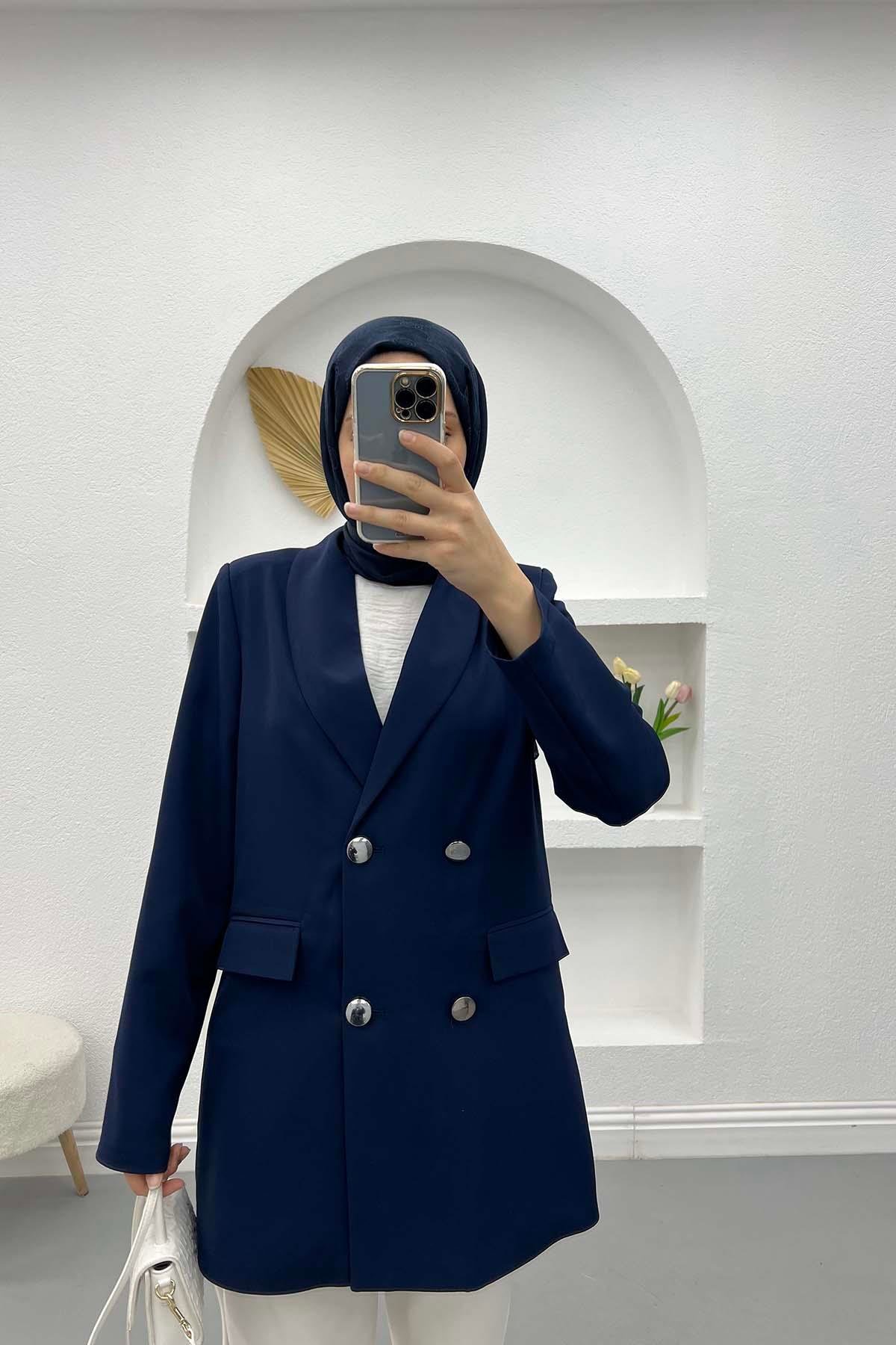 Blazer Ceket Lacivert