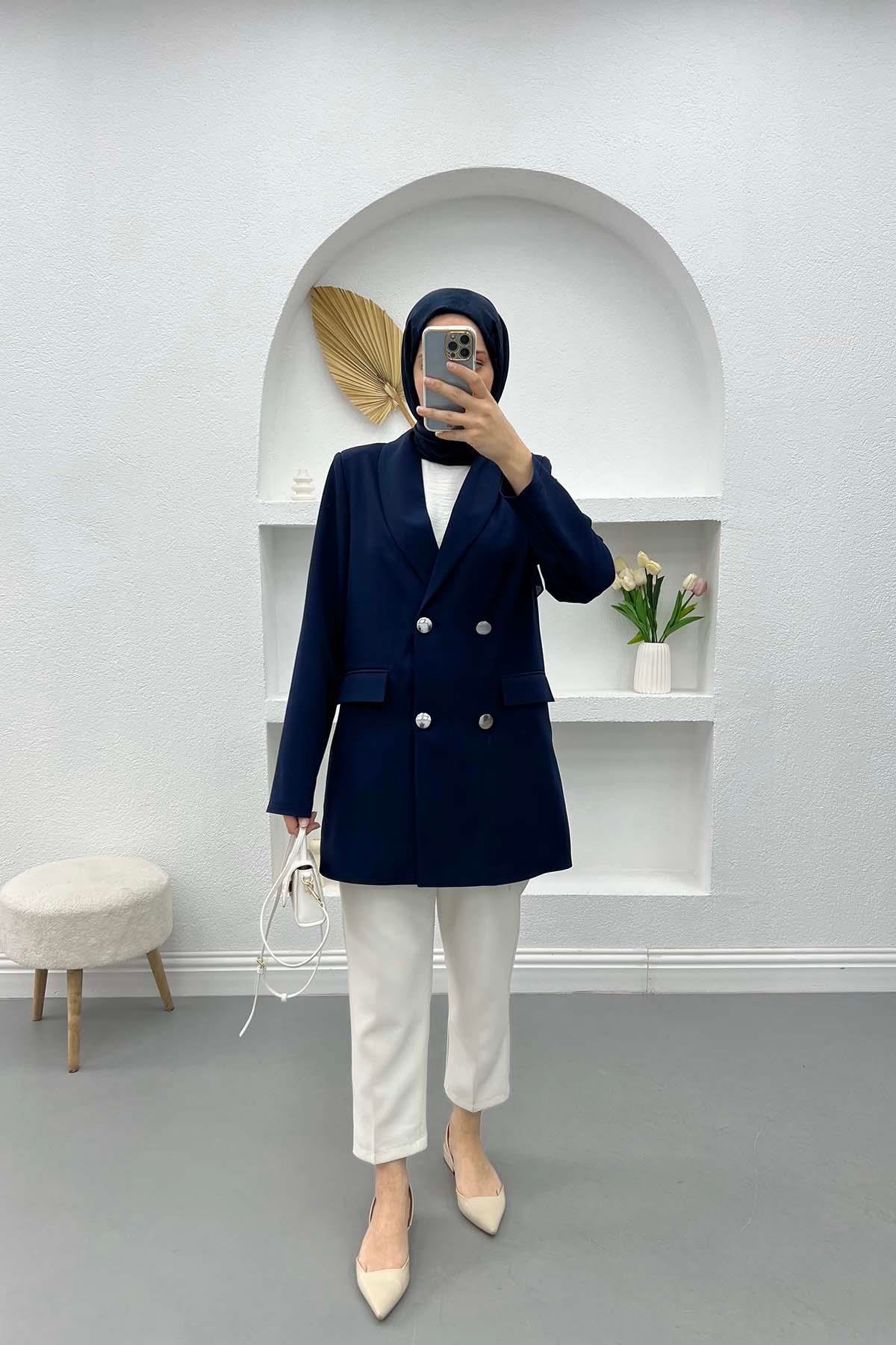 Blazer Ceket Lacivert