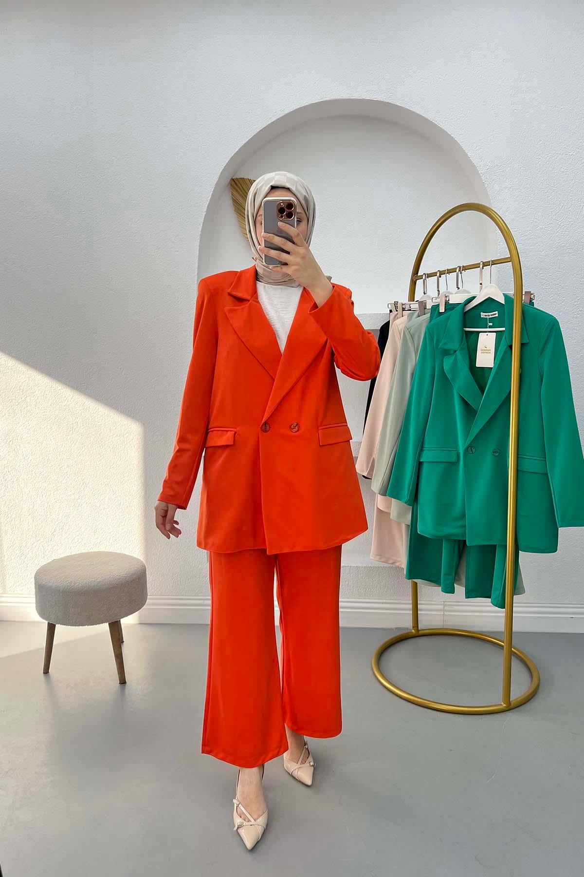 Blazer Ceket Takım Kırmızı