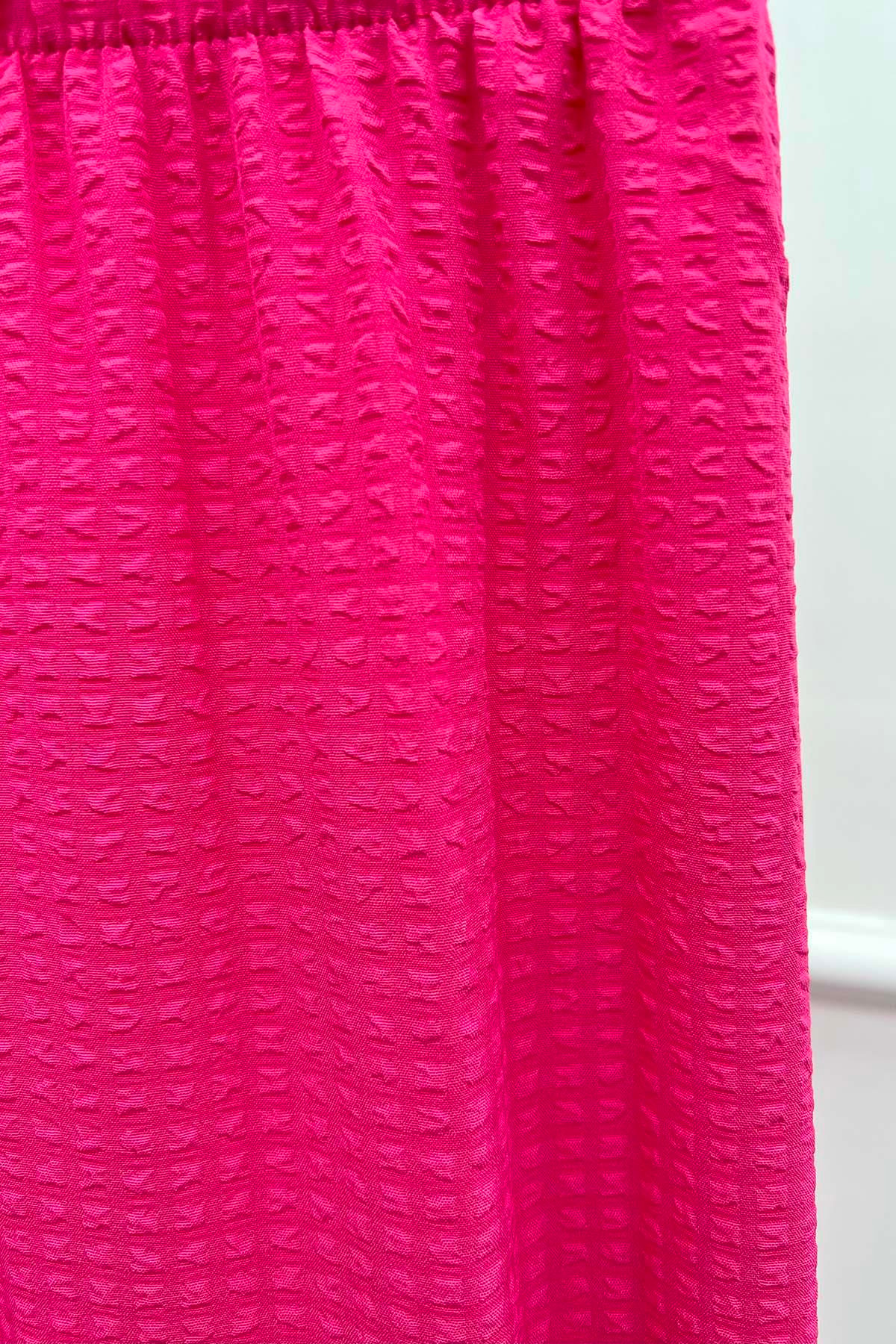 Bol Paça Gofre Pantolon Pembe