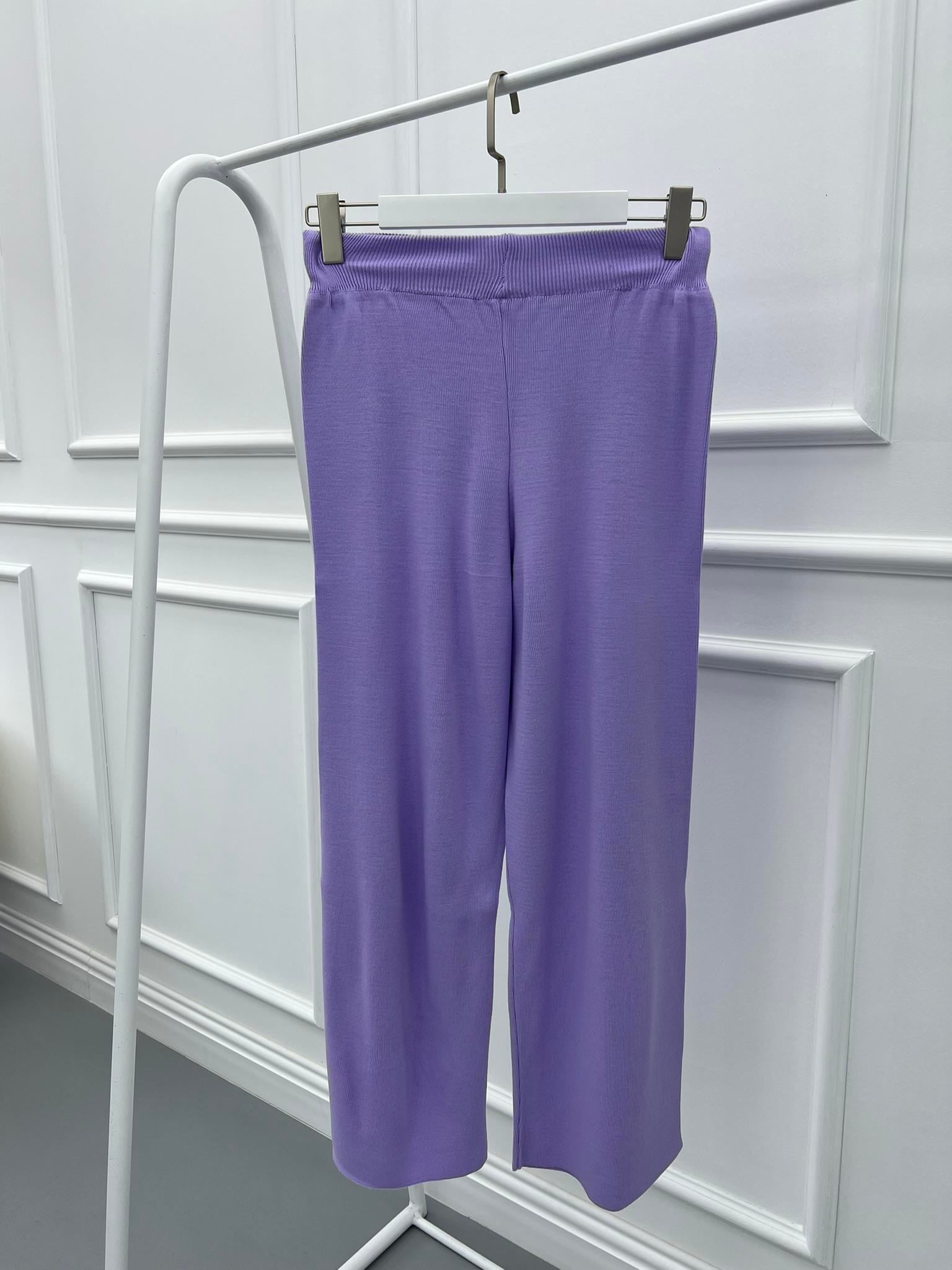 Bol Paça Triko Pantolon Lila