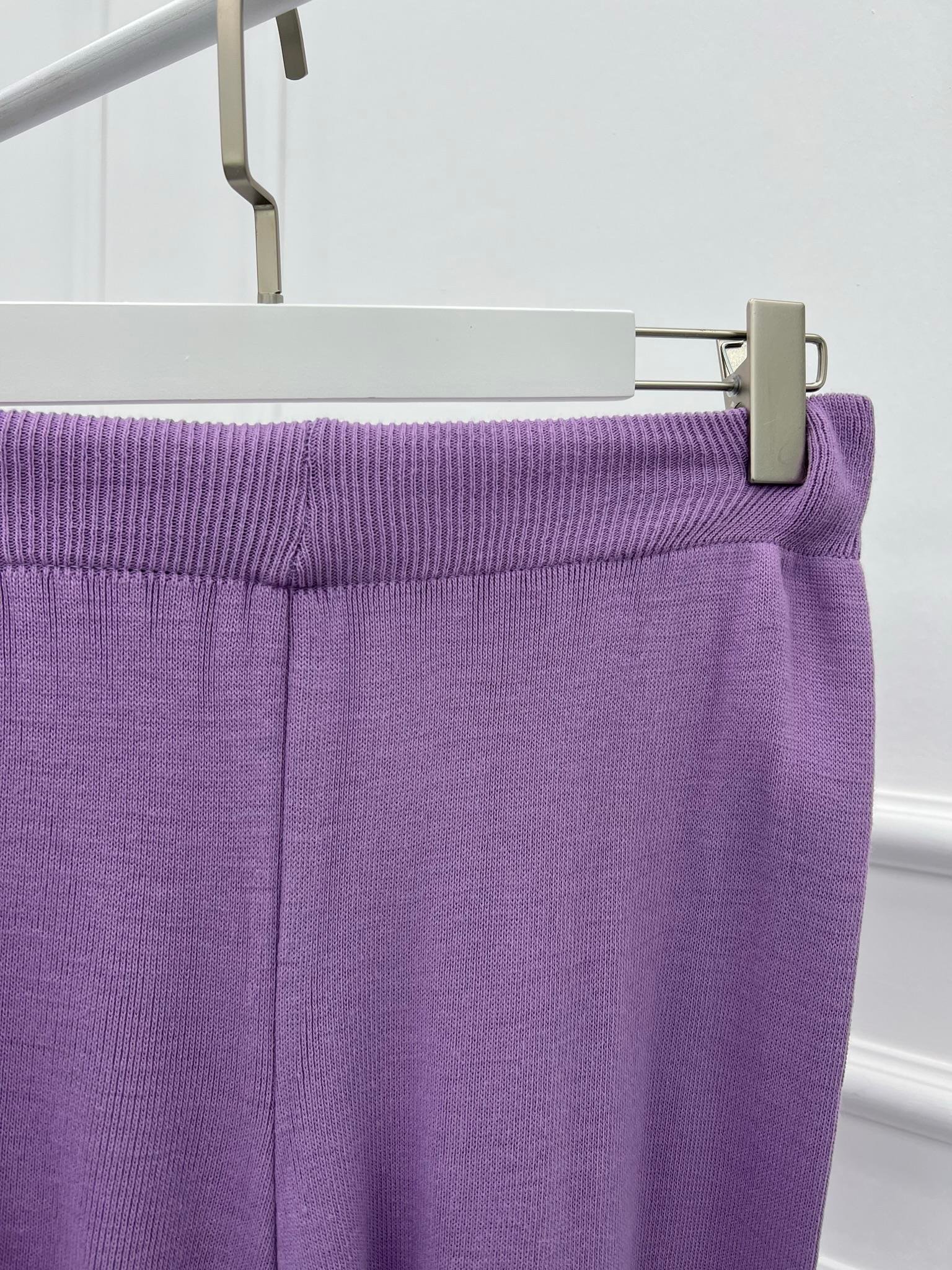 Bol Paça Triko Pantolon Mor