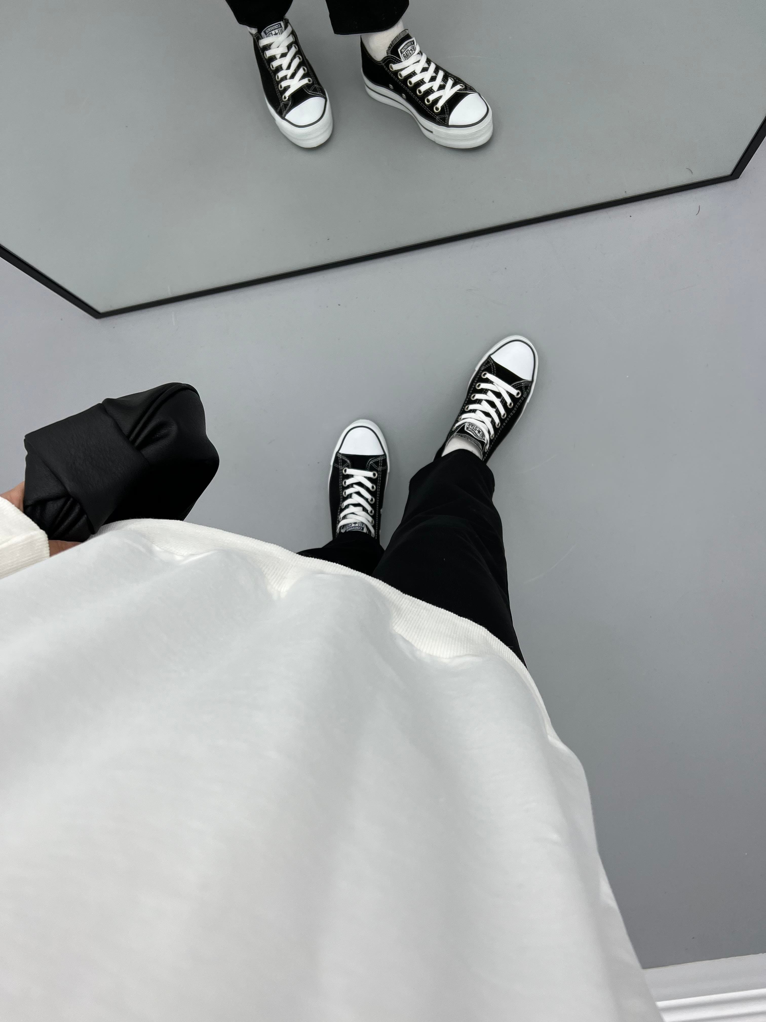 Boncuklu Sweatshirt Ekru