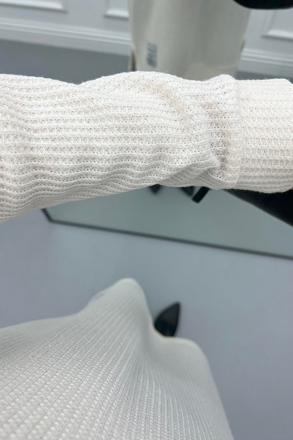 Burgu Tunik Krem