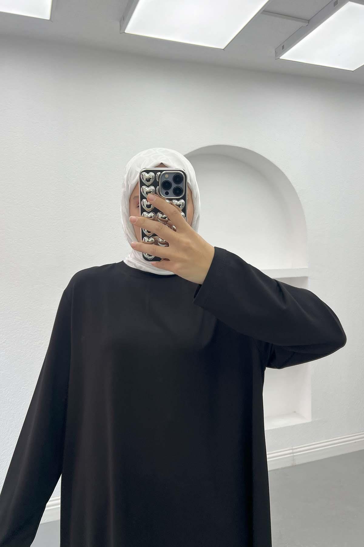 Büyük Beden Tunik Siyah