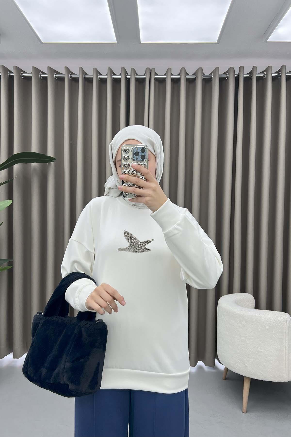 Bymen Sweatshirt Beyaz