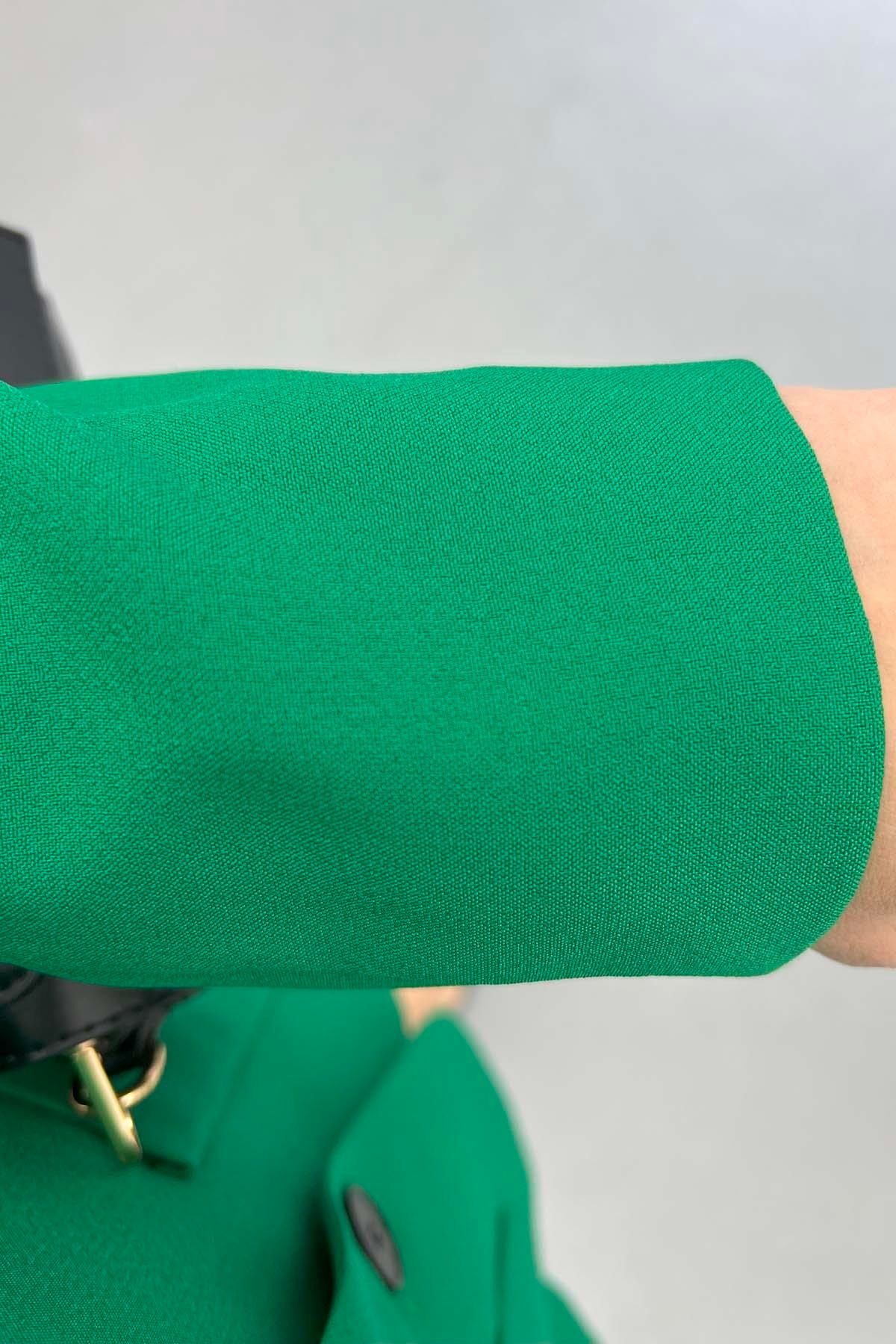 Cepli Blazer Ceket Benetton Yeşil