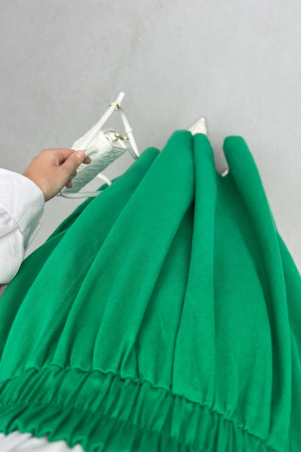 Cepli Kloş Etek Benetton Yeşil