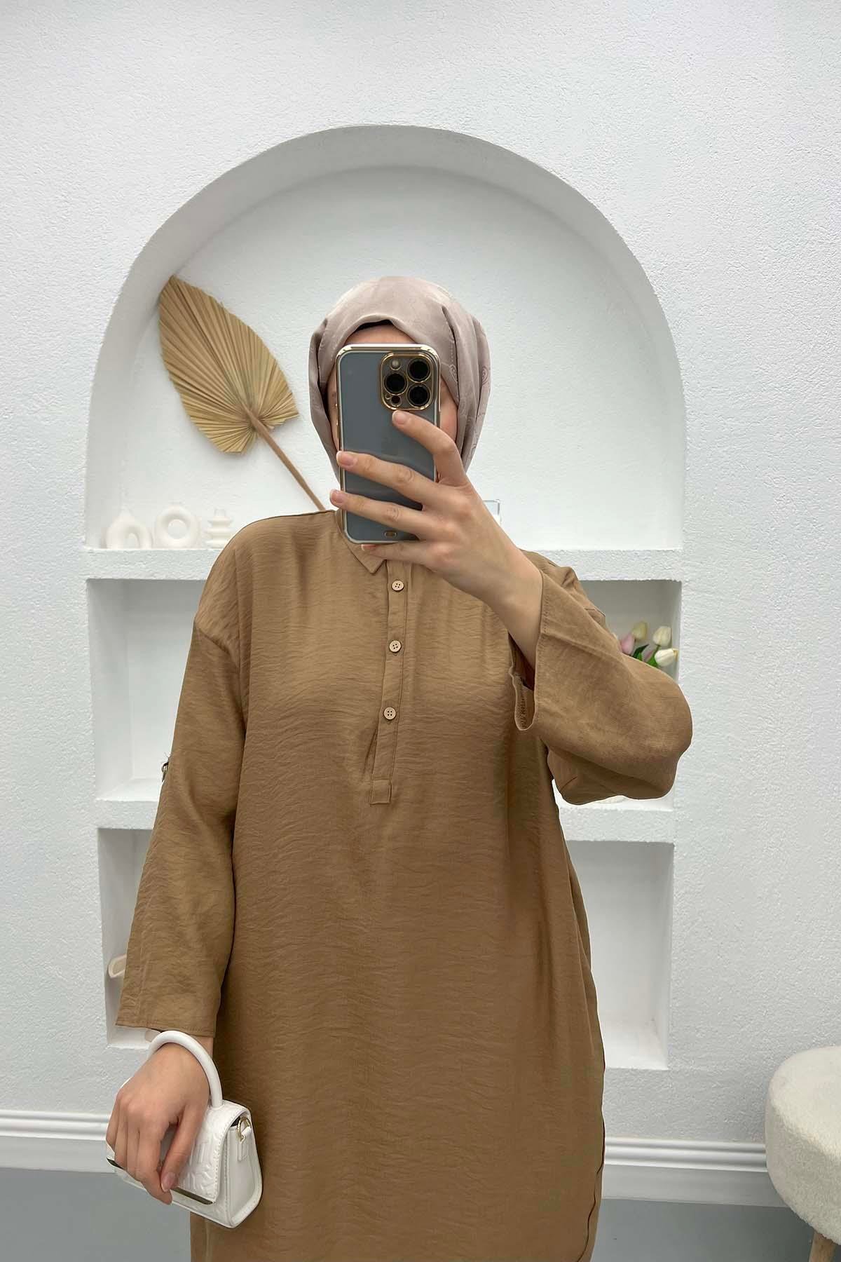 Cepli Tunik Kahve