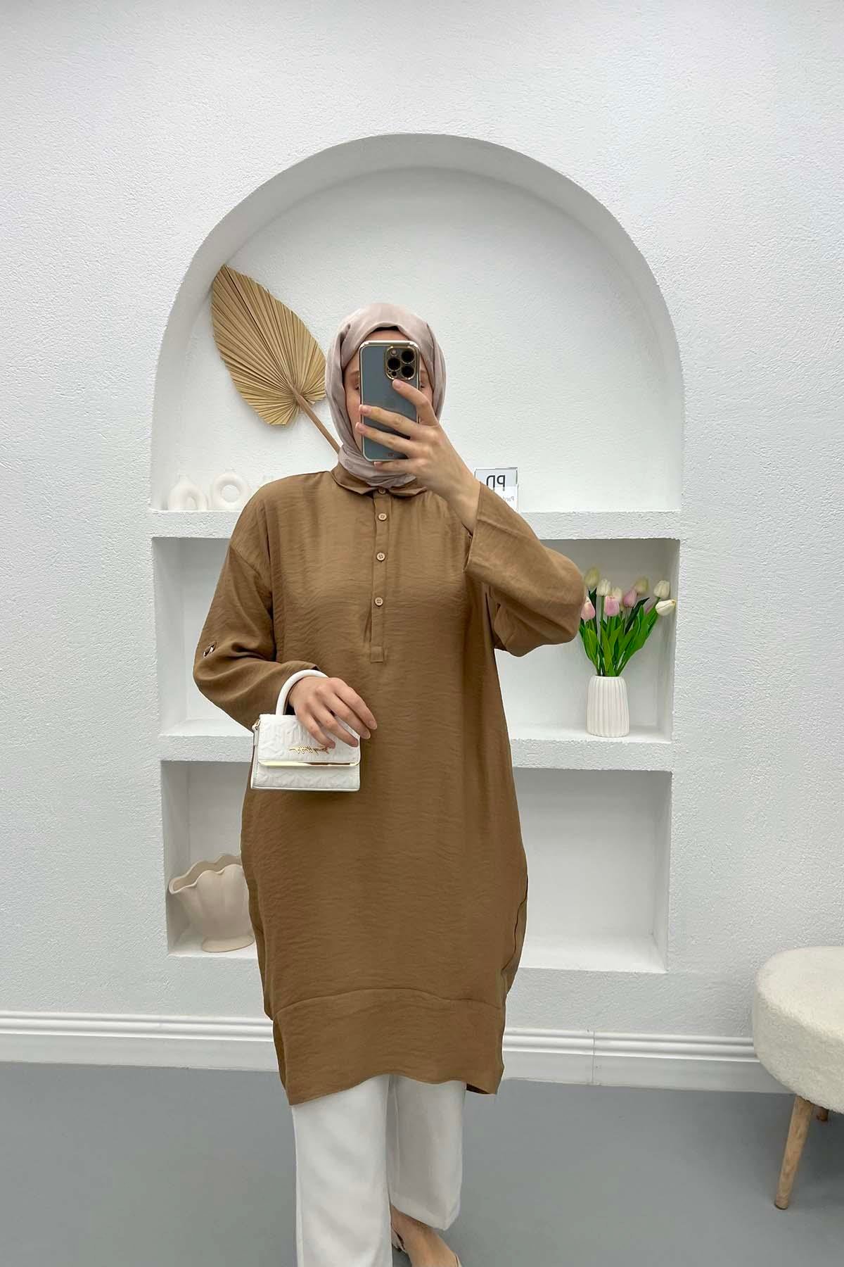 Cepli Tunik Kahve