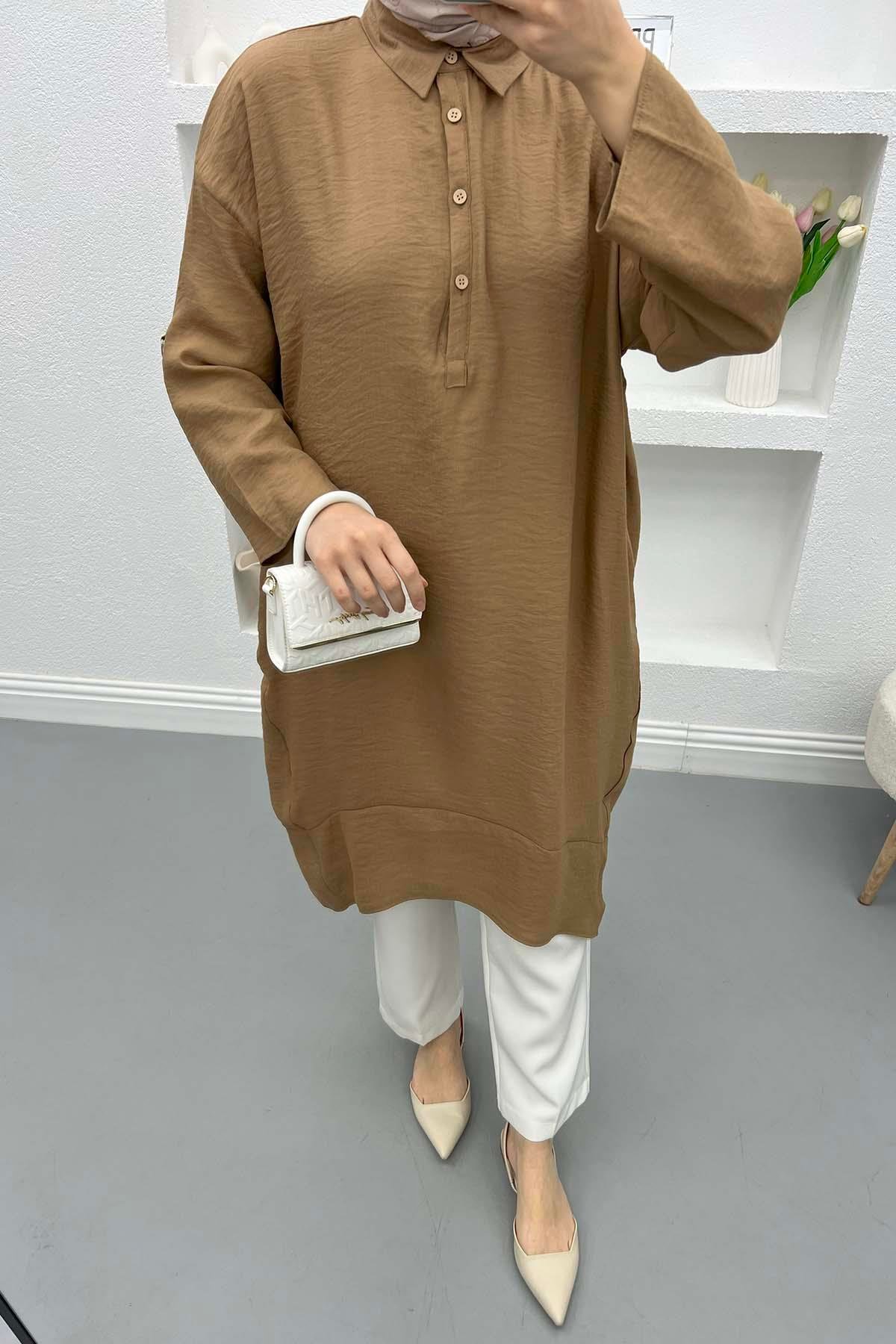 Cepli Tunik Kahve