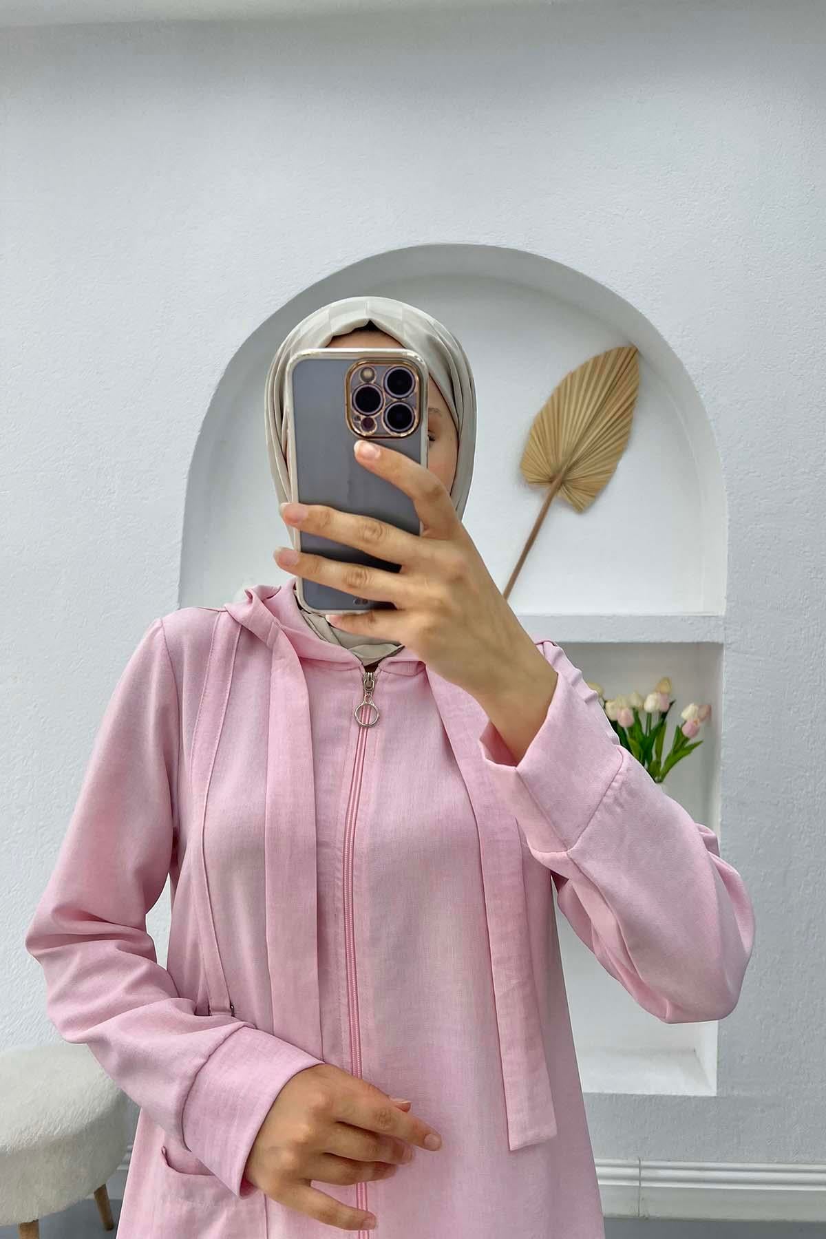 Cepli Tunik Takım Pembe