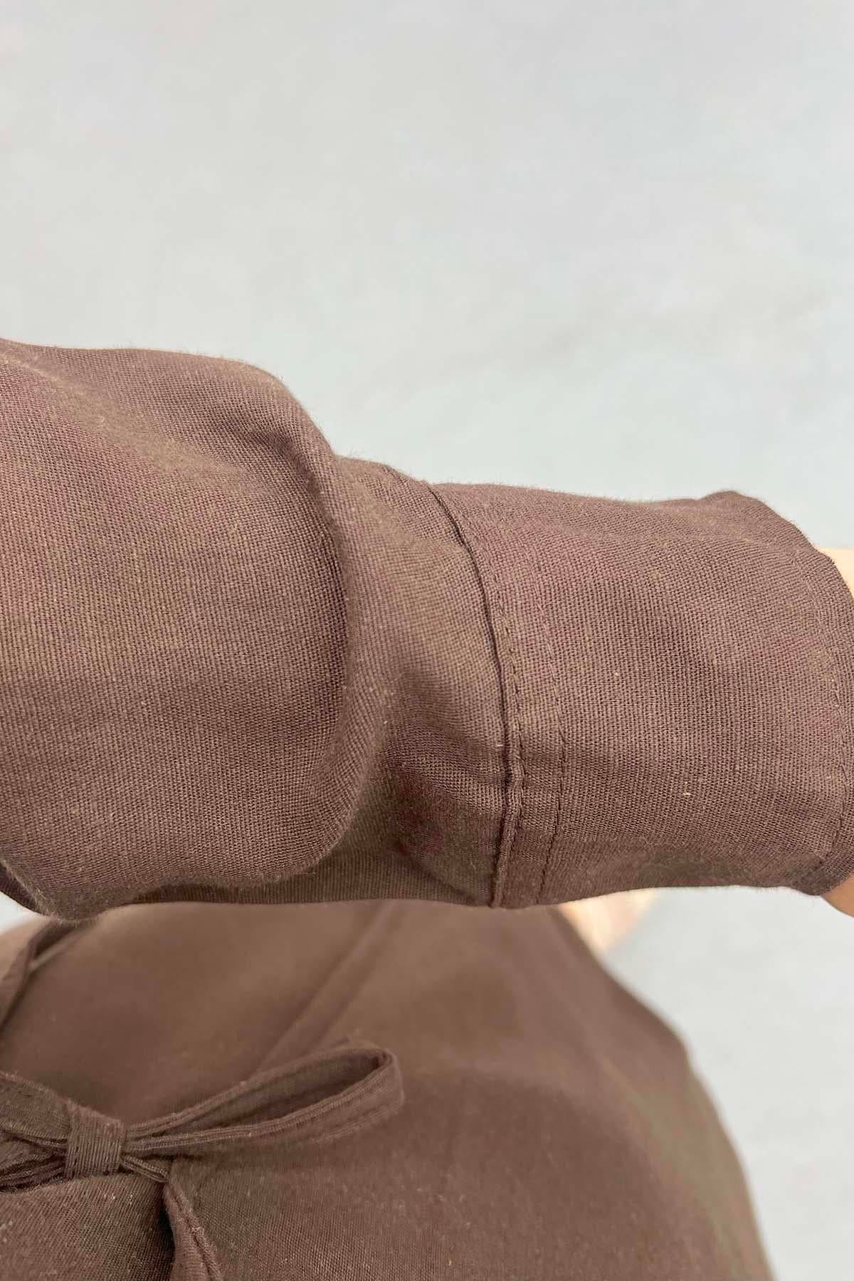 Cepli Viral Kimono Acı Kahve