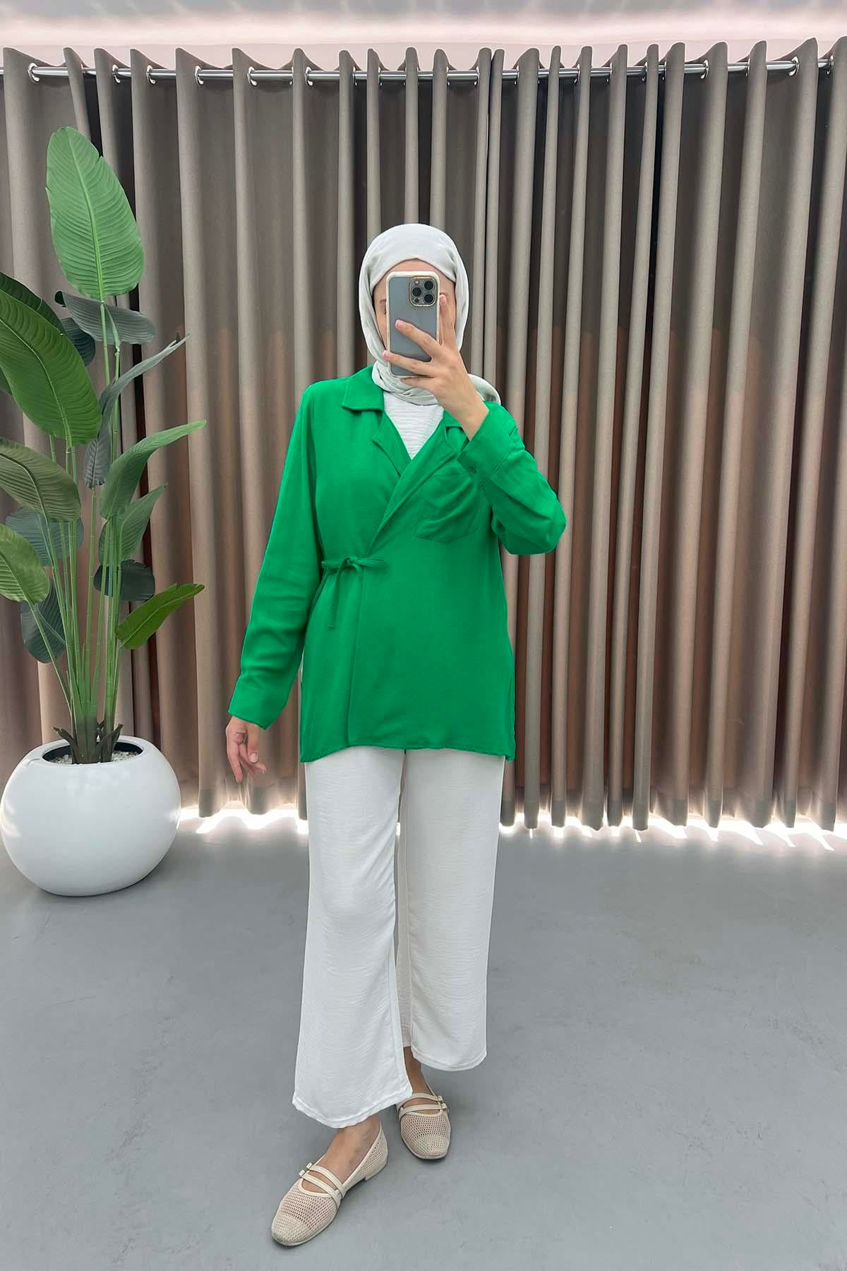 Cepli Viral Kimono Benetton Yeşil