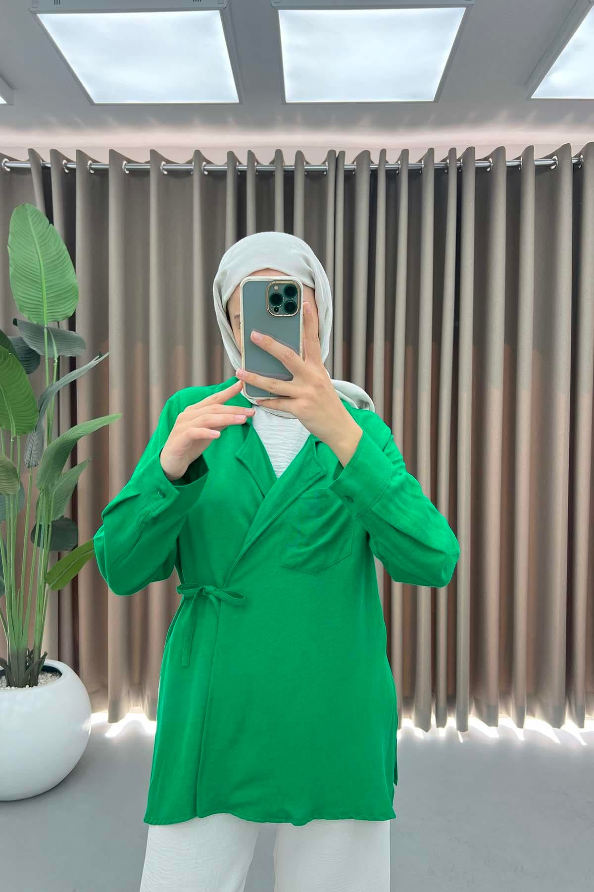 Cepli Viral Kimono Benetton Yeşil