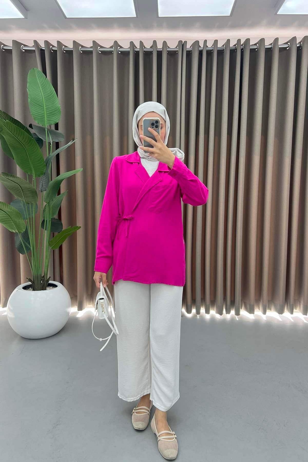 Cepli Viral Kimono Fuşya