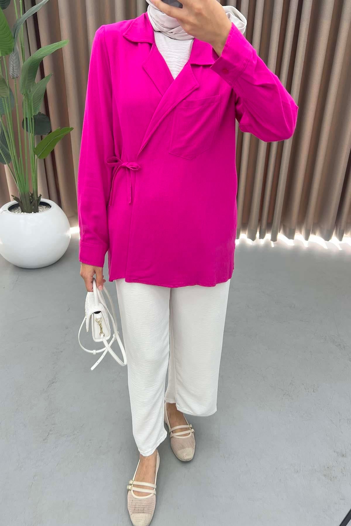 Cepli Viral Kimono Fuşya