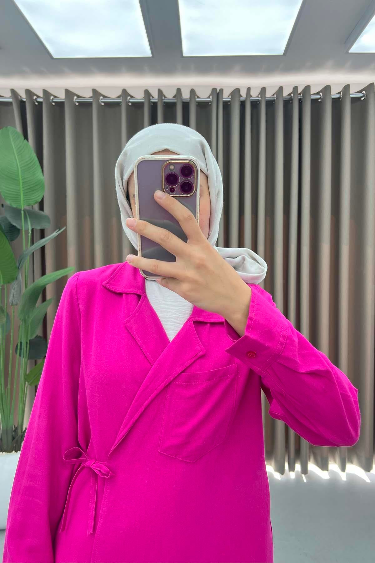 Cepli Viral Kimono Fuşya