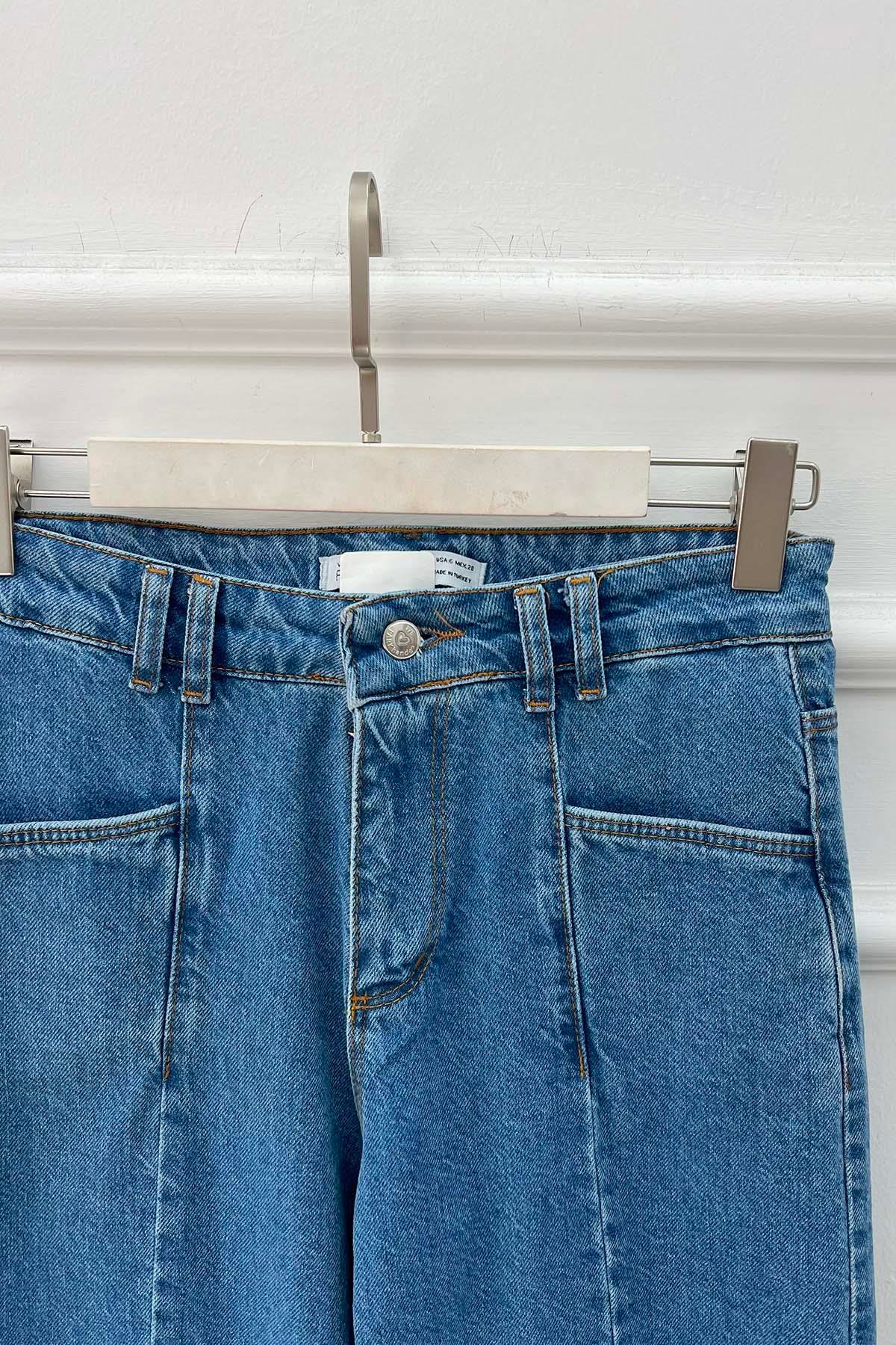 Çımalı Kot Pantolon Mavi