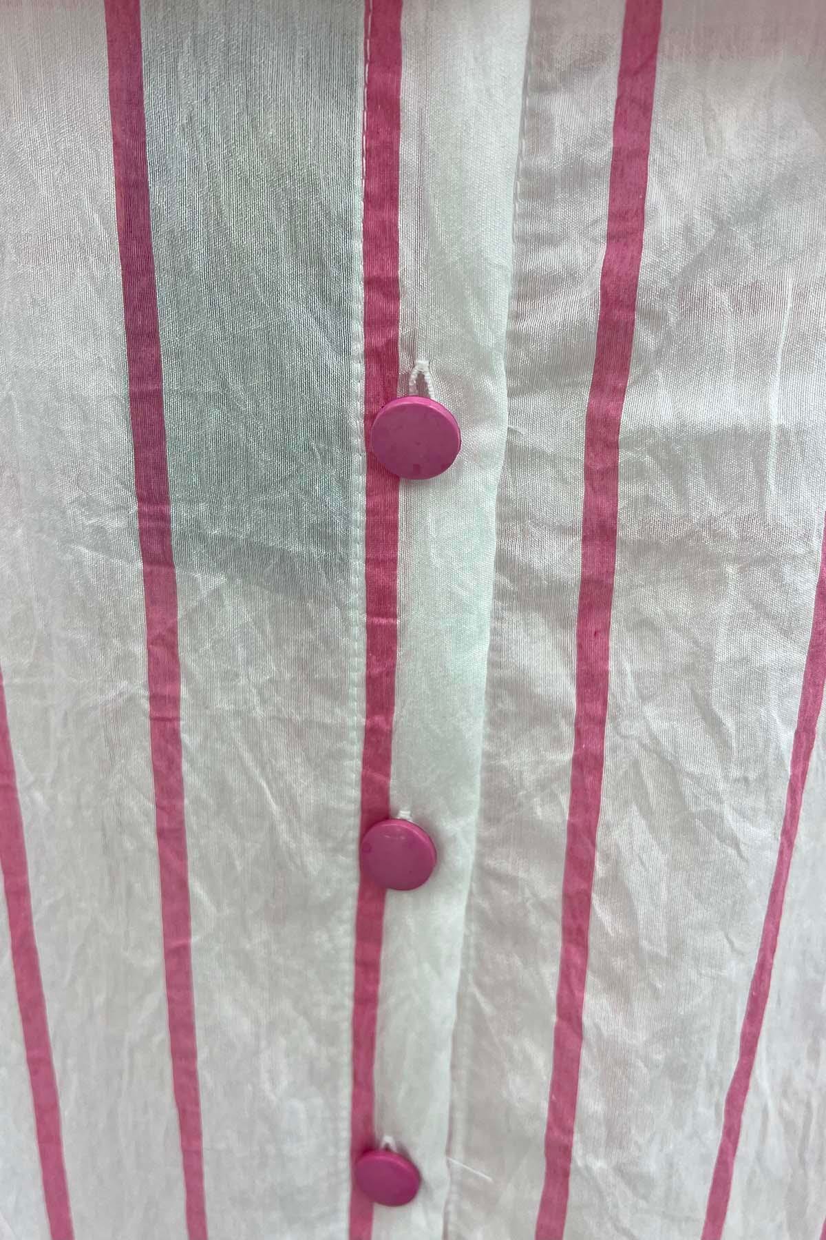 Çizgili Gömlek Pembe