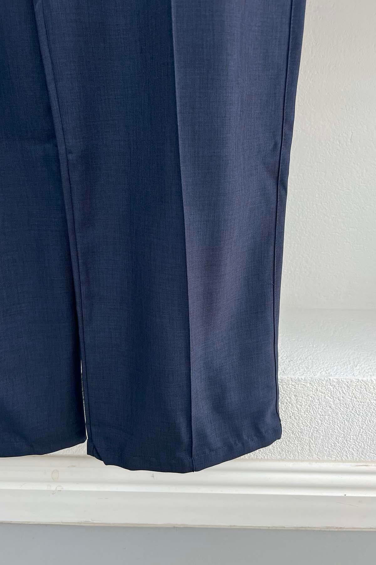 Dikiş Detaylı Pantolon Lacivert